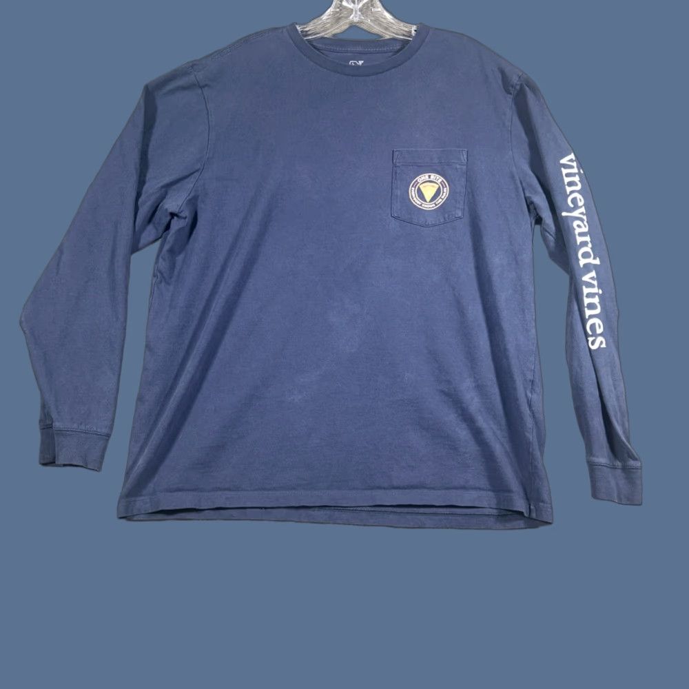 Vineyard Vines Vineyard Vines Shirt Mens Large L Blue Long Sleeve Cotton Logo Pizza Size US L / EU 52-54 / 3 - 1 Thumbnail