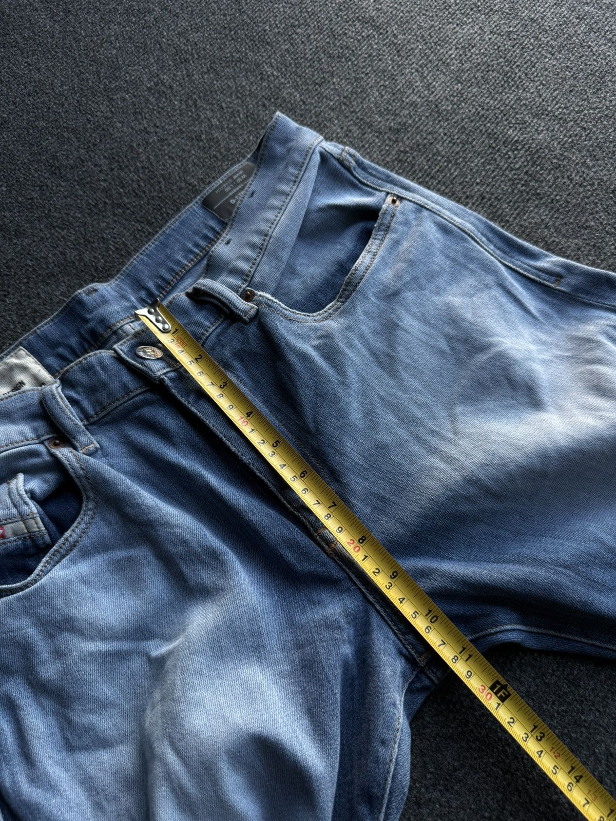 Diesel 00s Y2K Luxury vntg Diesel D-Strukt Slim Light Wash Jeans Size US 32 / EU 48 - 21 Thumbnail