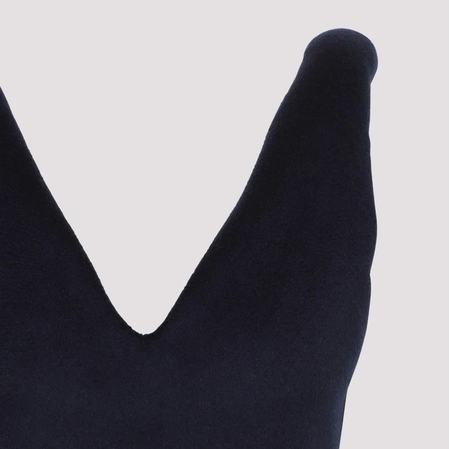 Bottega Veneta o1loc1c0824 708431 Double Face Wool Dress in Dark Blue Size XS / US 0-2 / IT 36-38 - 3 Thumbnail