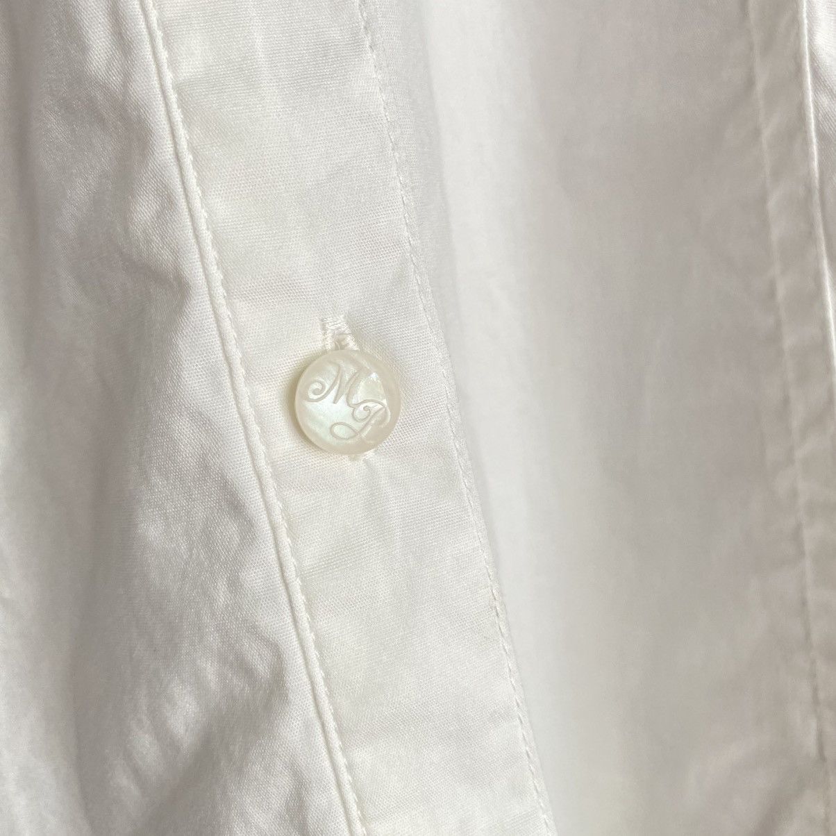 Japanese Brand MEZZO PIANO White Shirt with Heart Pocket Size L / US 10 / IT 46 - 11 Thumbnail