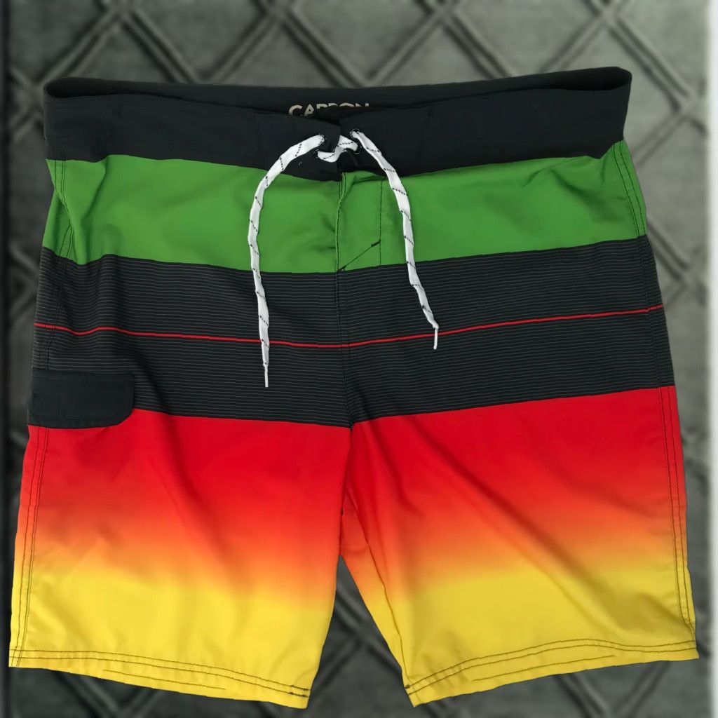 Carbon Carbon Mens Board Shorts Swim Trunks Surf Beach Multicolor 38 Summer Trunks Mens Board Shorts Surfing Beachwear Size US 38 / EU 54 - 1 Thumbnail