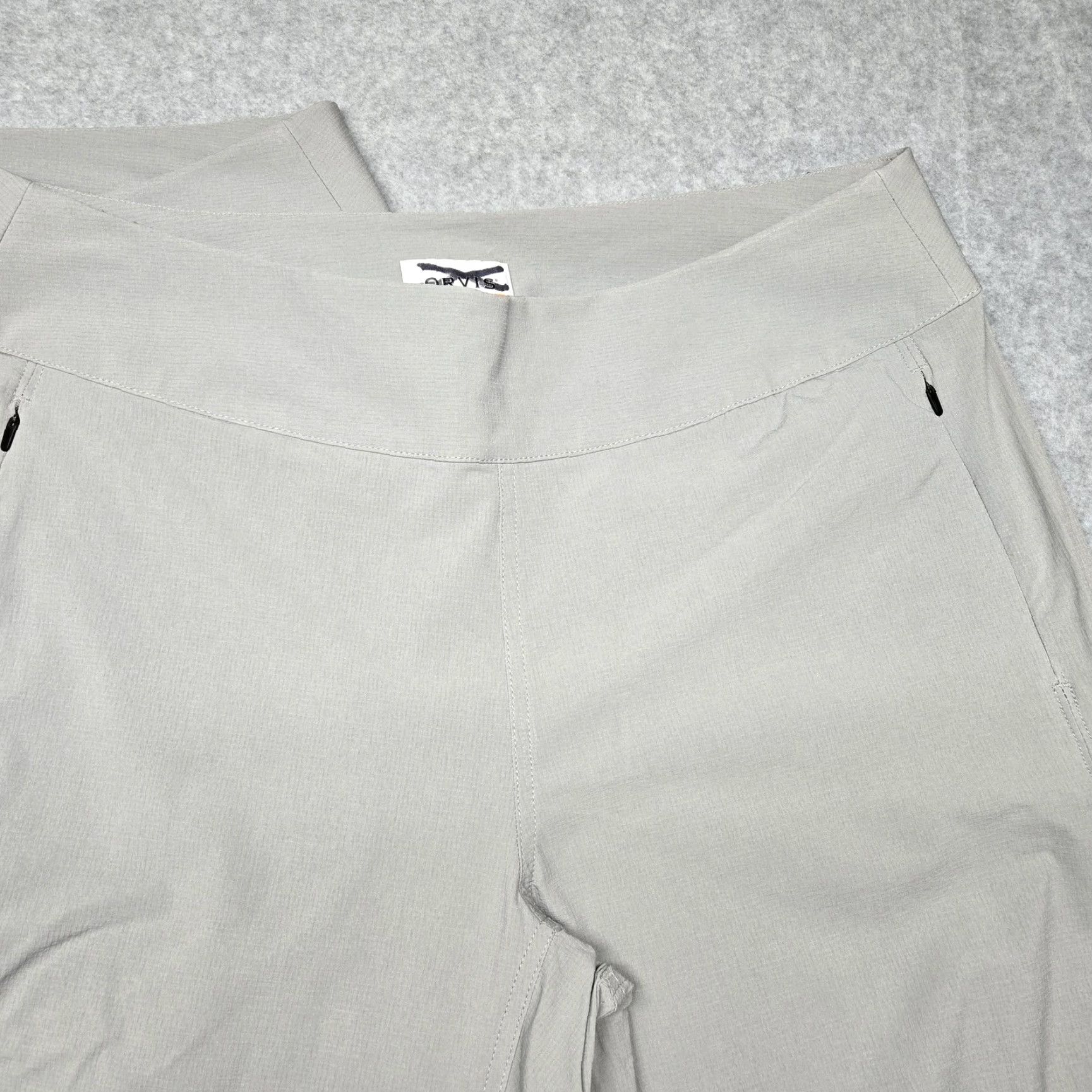 Orvis Orvis Pants Womens 16 Gray Ankle Pull On Stretch Travel Nylon Pockets Comfort Size 38" / US 16 / IT 52 - 3 Thumbnail