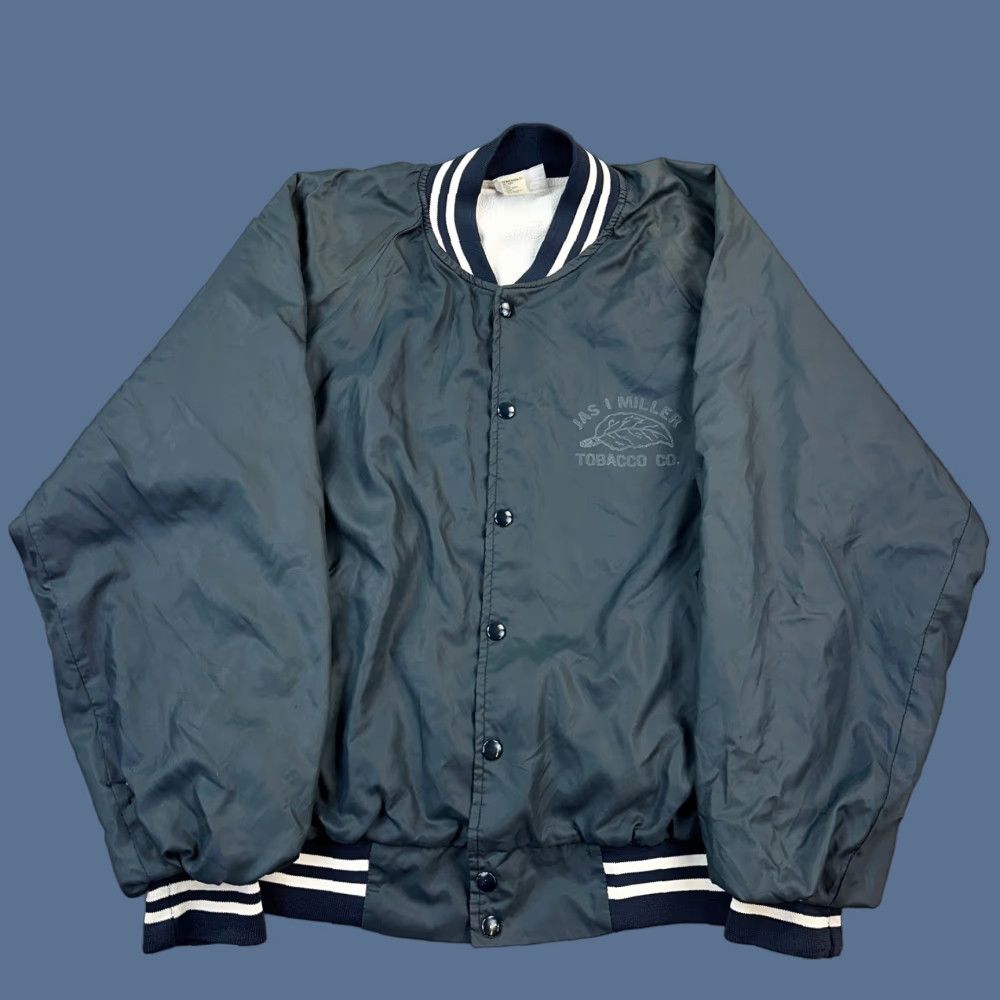 Coach VINTAGE Hartwell Coach Jacket Mens XL Blue USA 80s Tobacco Company Bomber Size US XL / EU 56 / 4 - 1 Thumbnail