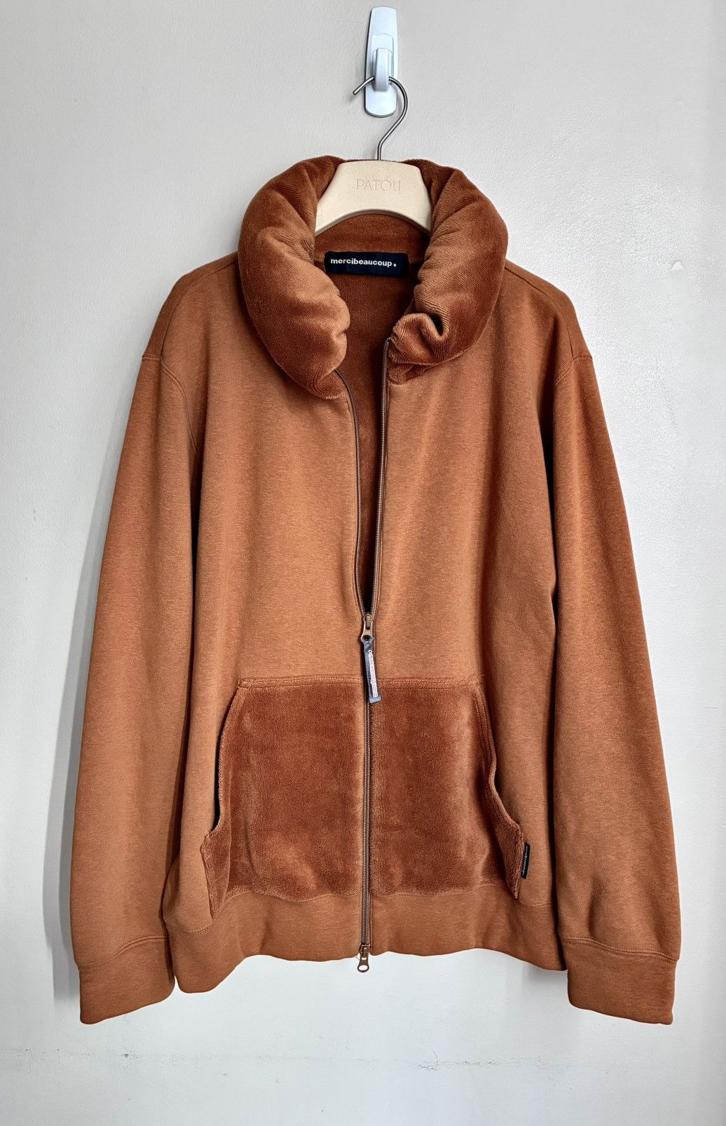 mercibeaucoup MERCIBEAUCOUP Puffy Pillow Collar Couble Zip Sweatshirt Size US L / EU 52-54 / 3 - 9 Thumbnail