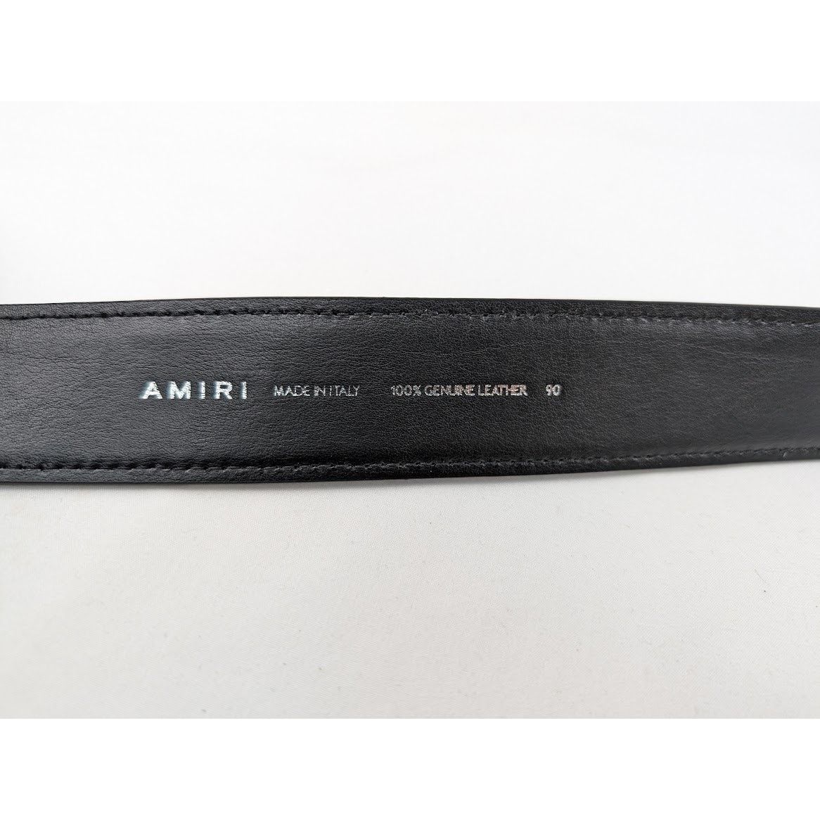 Amiri o1rshd1 Size: 90cm / 4cm MA Nappa Leather Belt in Black Size 36 - 4 Thumbnail
