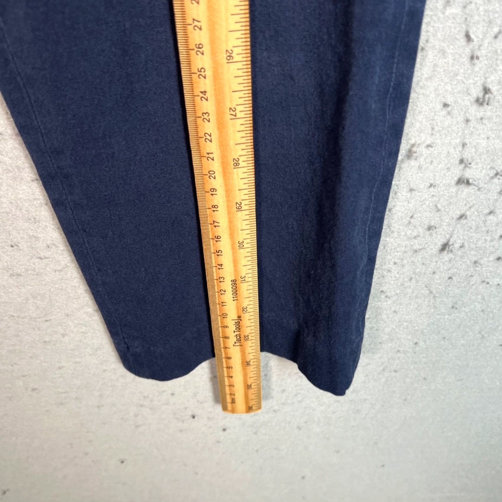 J.Crew J.Crew Kallie Womens Slim Fit Dress Pants - Navy Blue, Size 12, Cotton Blend, Flat Front, Straight Leg, Regular, Officewear, Womens Size 34" / US 12 / IT 48 - 6 Thumbnail