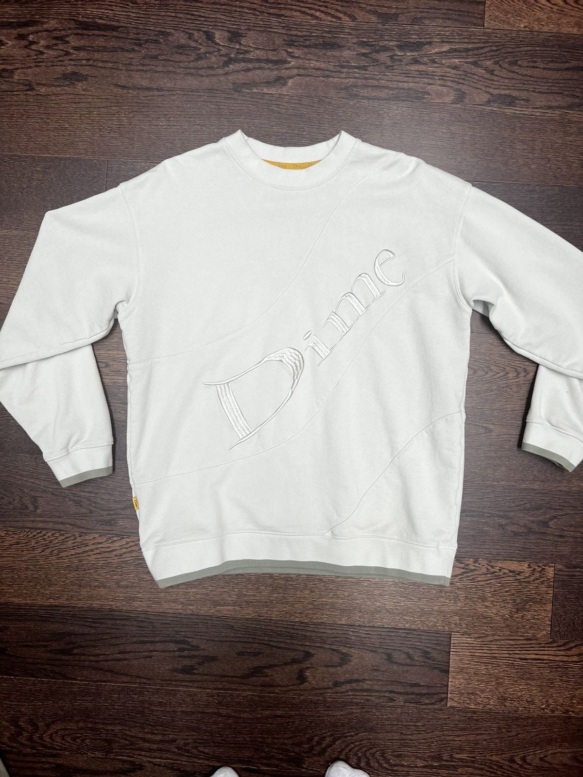 Dime Wavy 3-Tone Crew Neck Sweatshirt (Heather