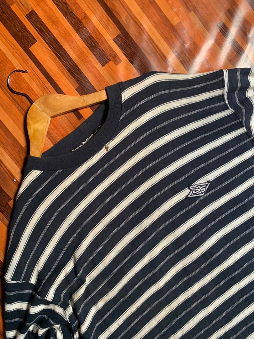 Japanese Brand e30 RARE SOUL BREAK stripe black/white strip T SHIRT Size US L / EU 52-54 / 3 - 10 Thumbnail
