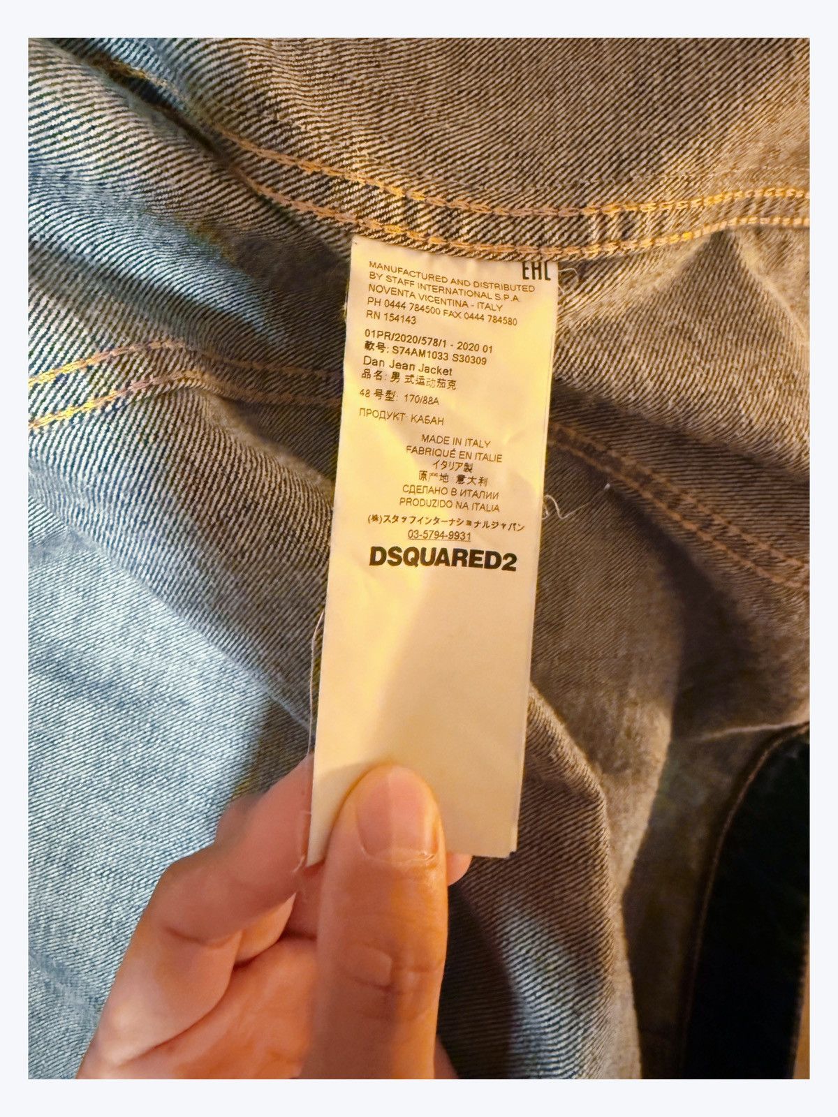 Dsquared2 DSQUARED2 Floral Patchwork Distressed Denim Jacket – Size 48 Size US M / EU 48-50 / 2 - 10 Thumbnail