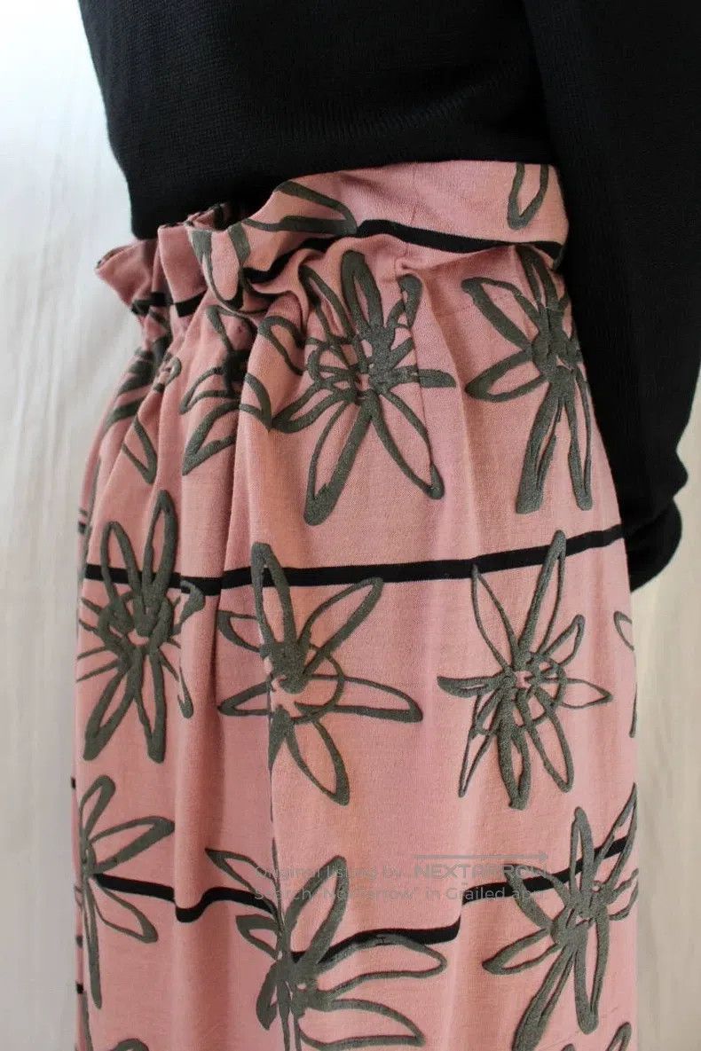 Comme des Garcons Comme des Garcons size S Floral Printed Skirt Size 23" - 6 Thumbnail