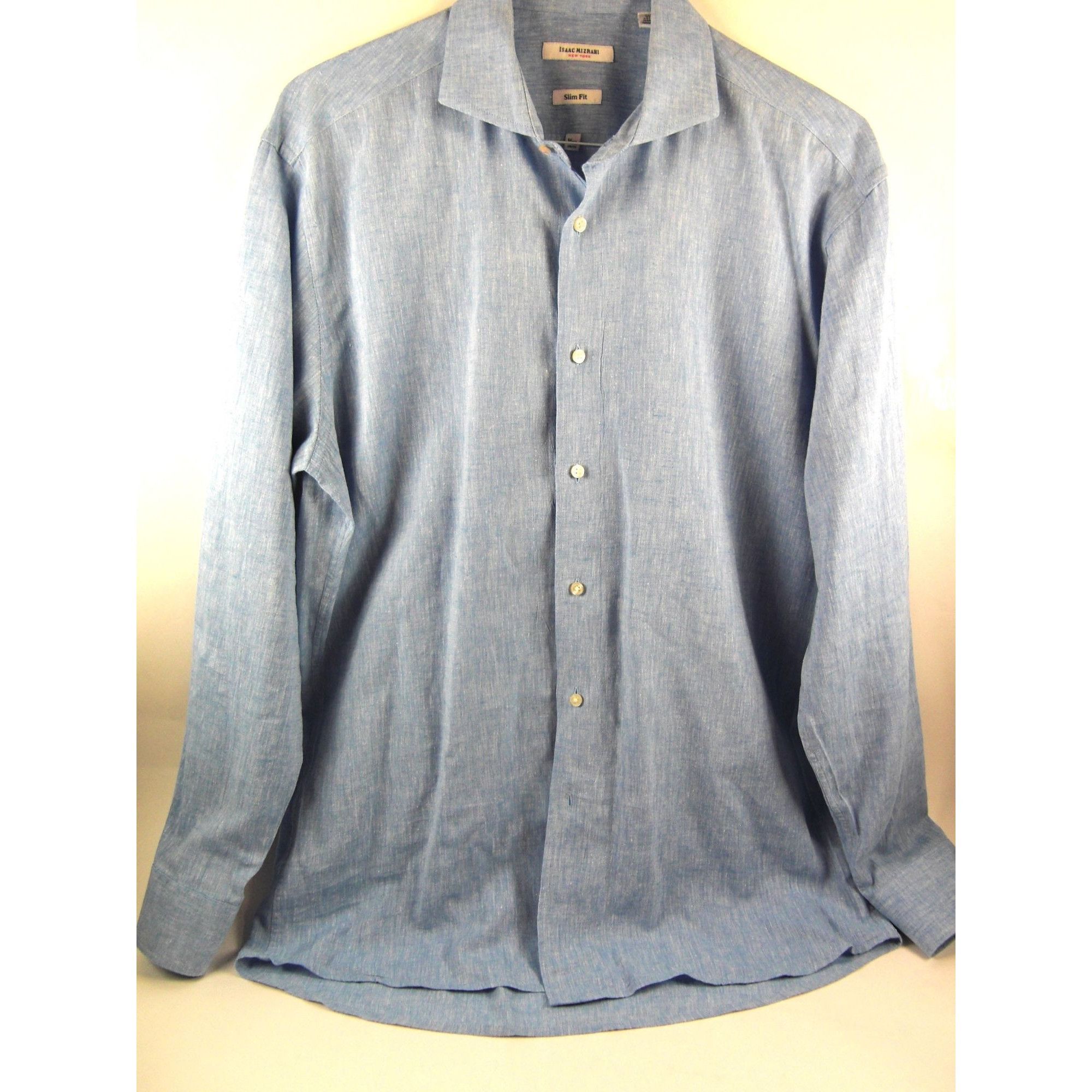 Isaac Mizrahi Linen Shirt 86 - u5ar7z0