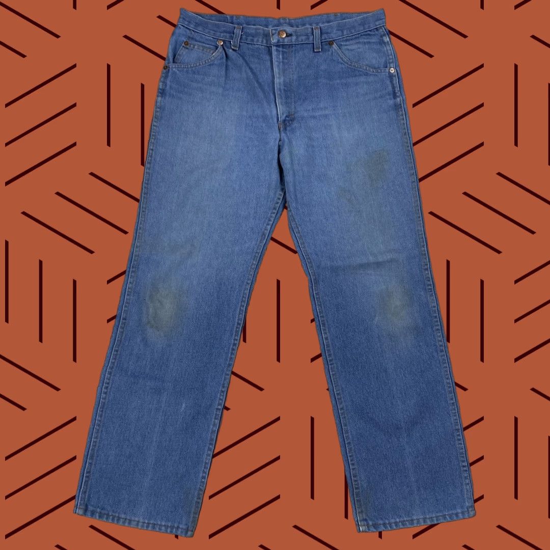 Sears VINTAGE SEARS ROEBUCK BLUE DENIM LIGHT WASH BOOTCUT JEANS 36x30 USA 80s Mens Size US 36 / EU 52 - 1 Thumbnail