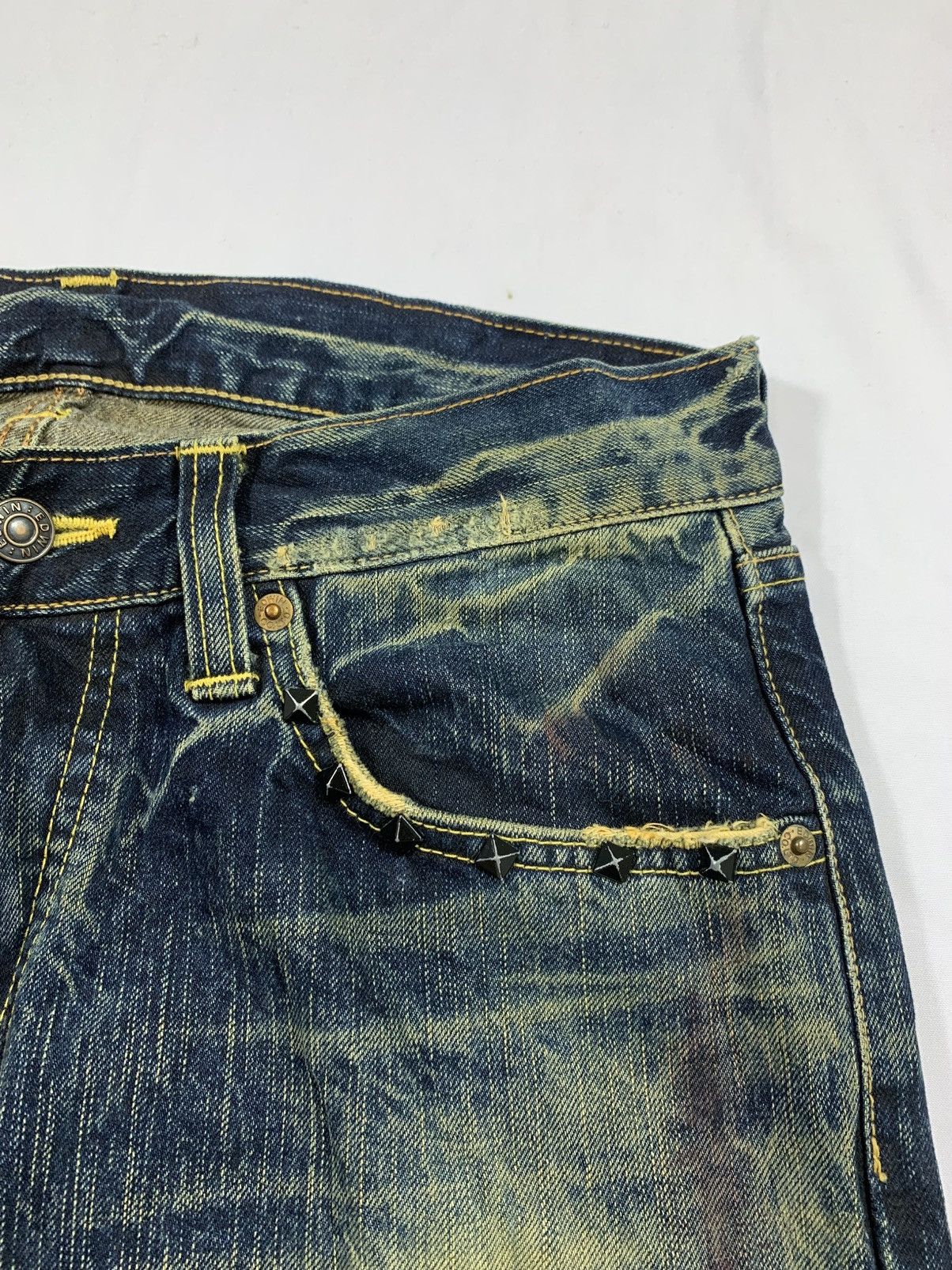 If Six Was Nine Sicks gothic jeans pant denim archives Skull Distressed Size US 31 - 5 Thumbnail