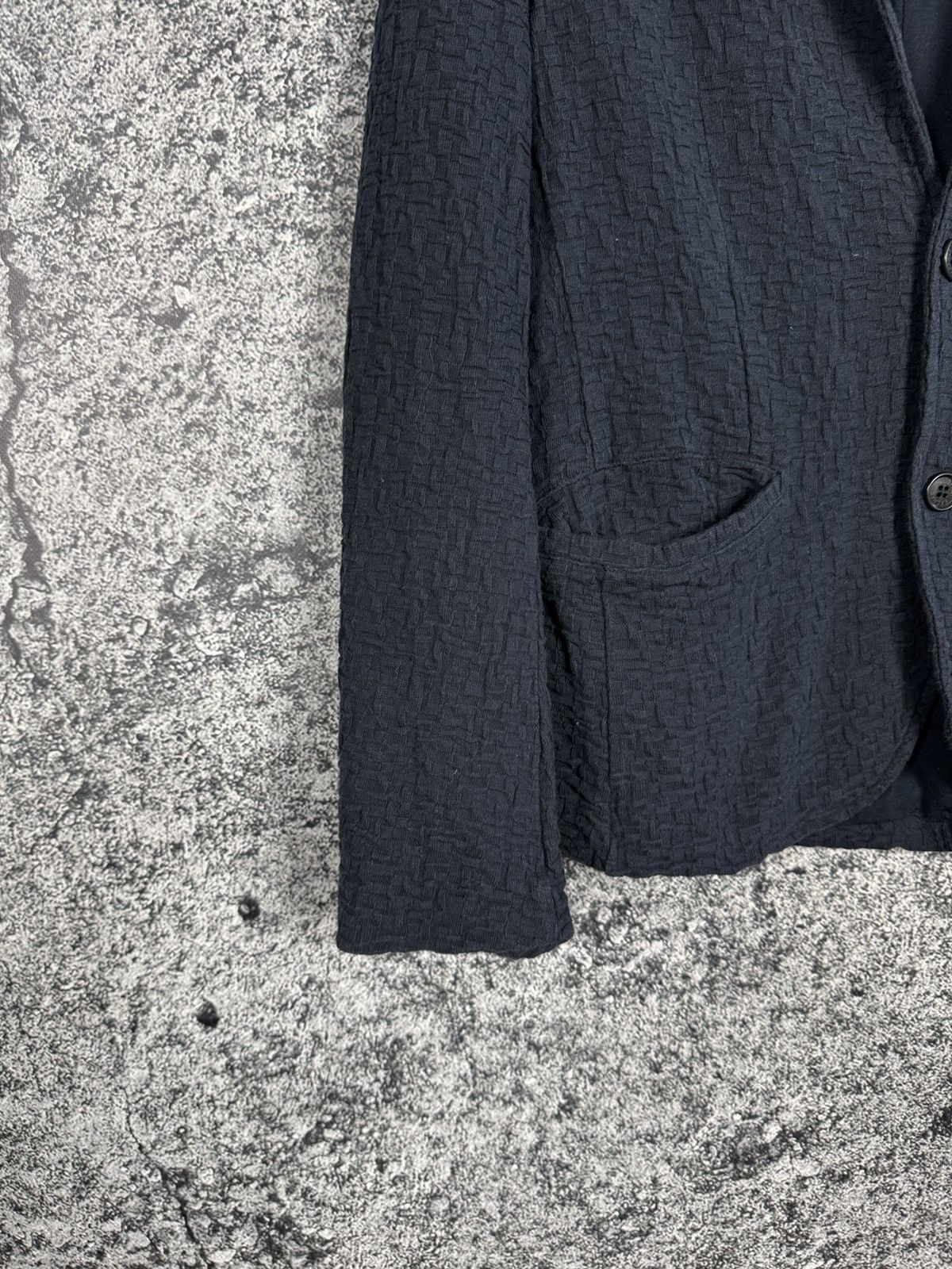 Armani Exchange Men’s Armani Exchange Crinkle Textured Blazer Jacket Size M Size 42R - 4 Thumbnail