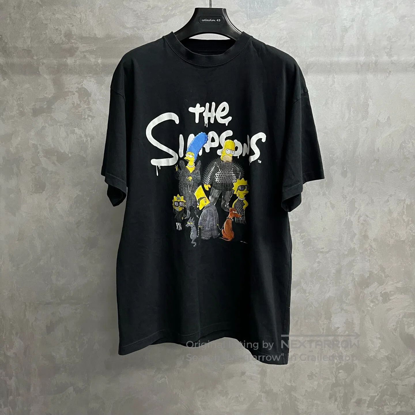 Balenciaga Balenciaga Simpson Cartoon Print Round-Collared Short-Sle Size US S / EU 44-46 / 1 - 1 Thumbnail