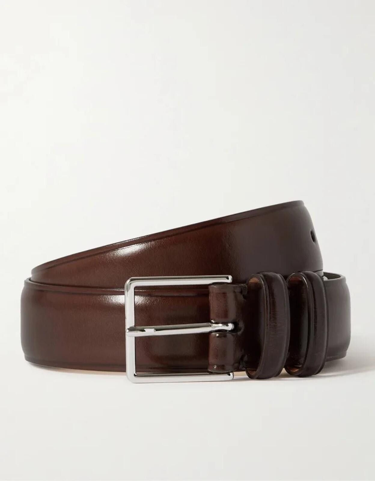 Paul Smith Paul Smith 3cm Leather Belt Brown Size 28 Made in Spain Size ONE SIZE - 1 Thumbnail