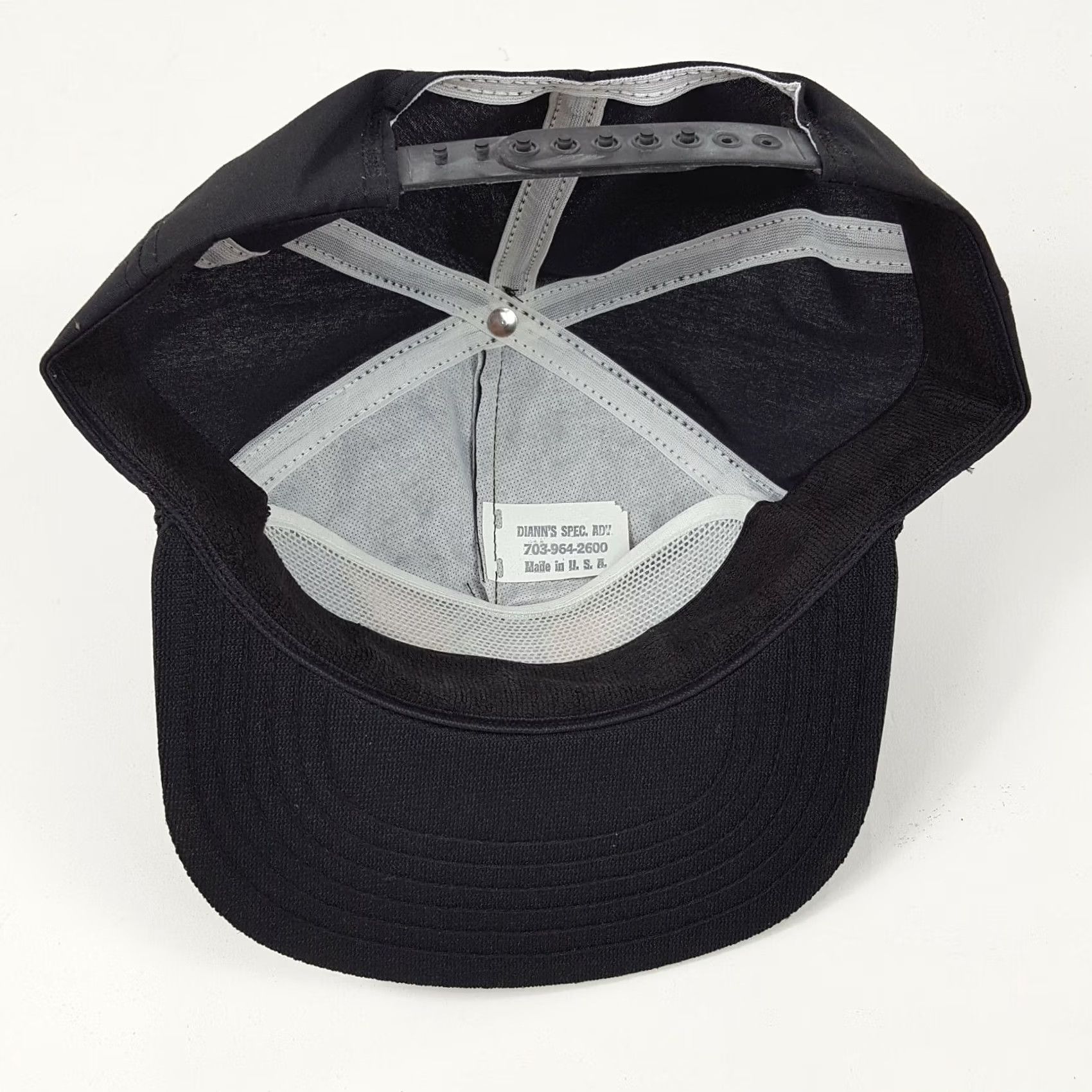 Vintage VINTAGE Diann's Spec. Adv Jewell Wing Logo Trucker Hat USA Made Adjustable Snapback Retro Cap Black Men Twill Polyester Embroidered 80s Retro Cap Hat Size ONE SIZE - 7 Thumbnail