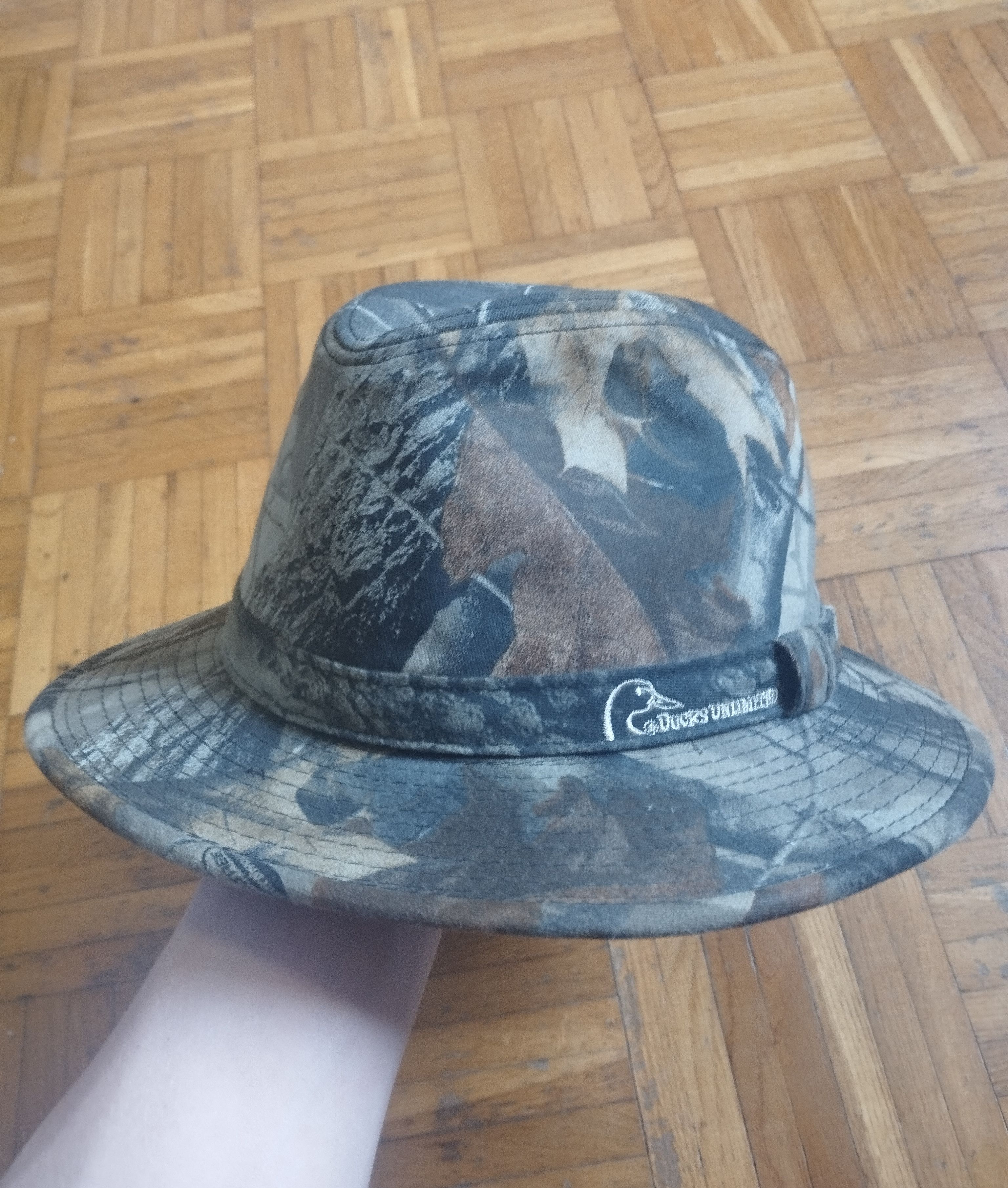 Save The Duck Rare Ducks Unlimited camo bucket hat forest camouflage Size ONE SIZE - 1 Thumbnail