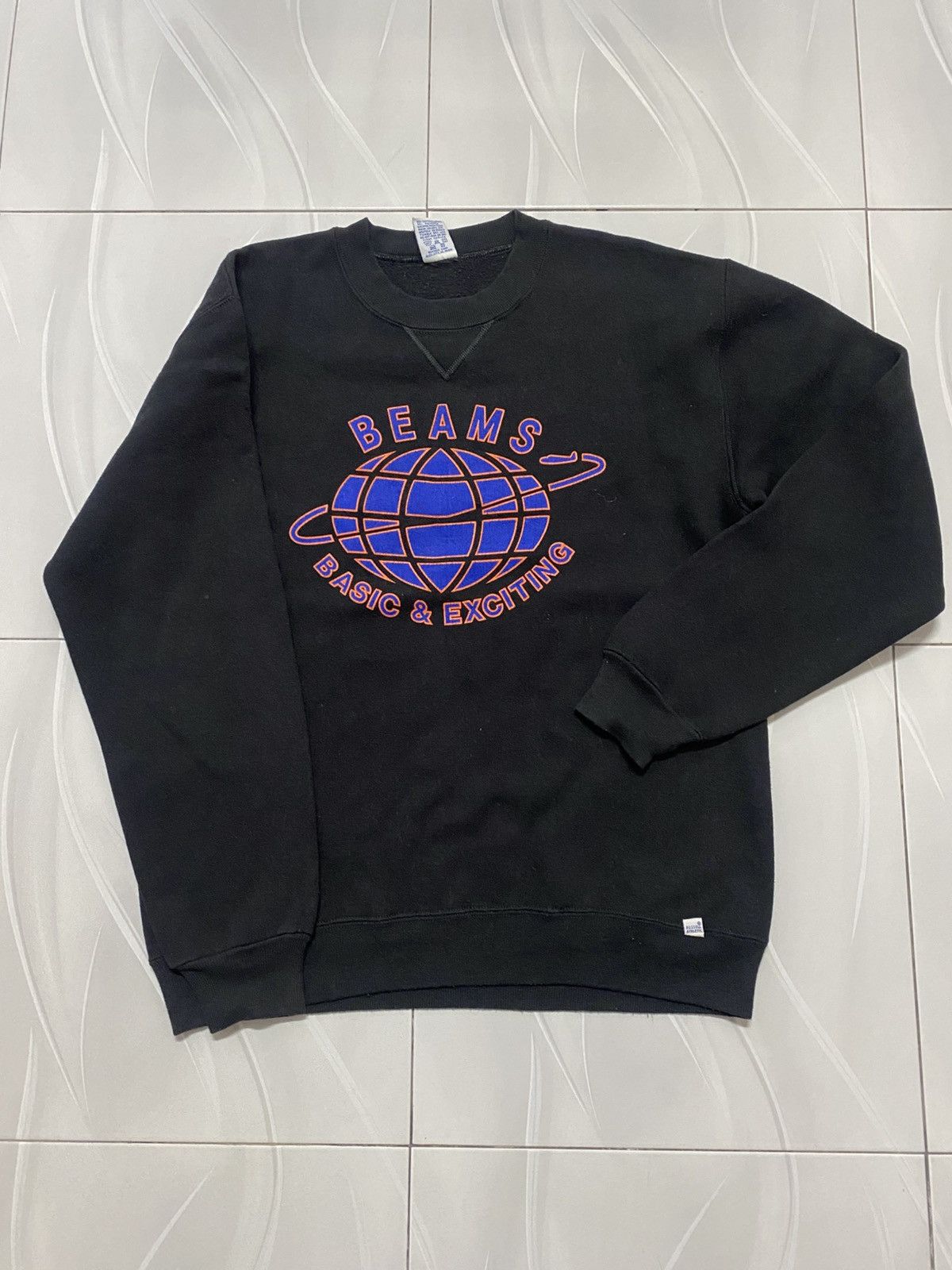 Beams Plus Vintage 90s Black Beams crewneck sweatshirt Size US M / EU 48-50 / 2 - 1 Thumbnail