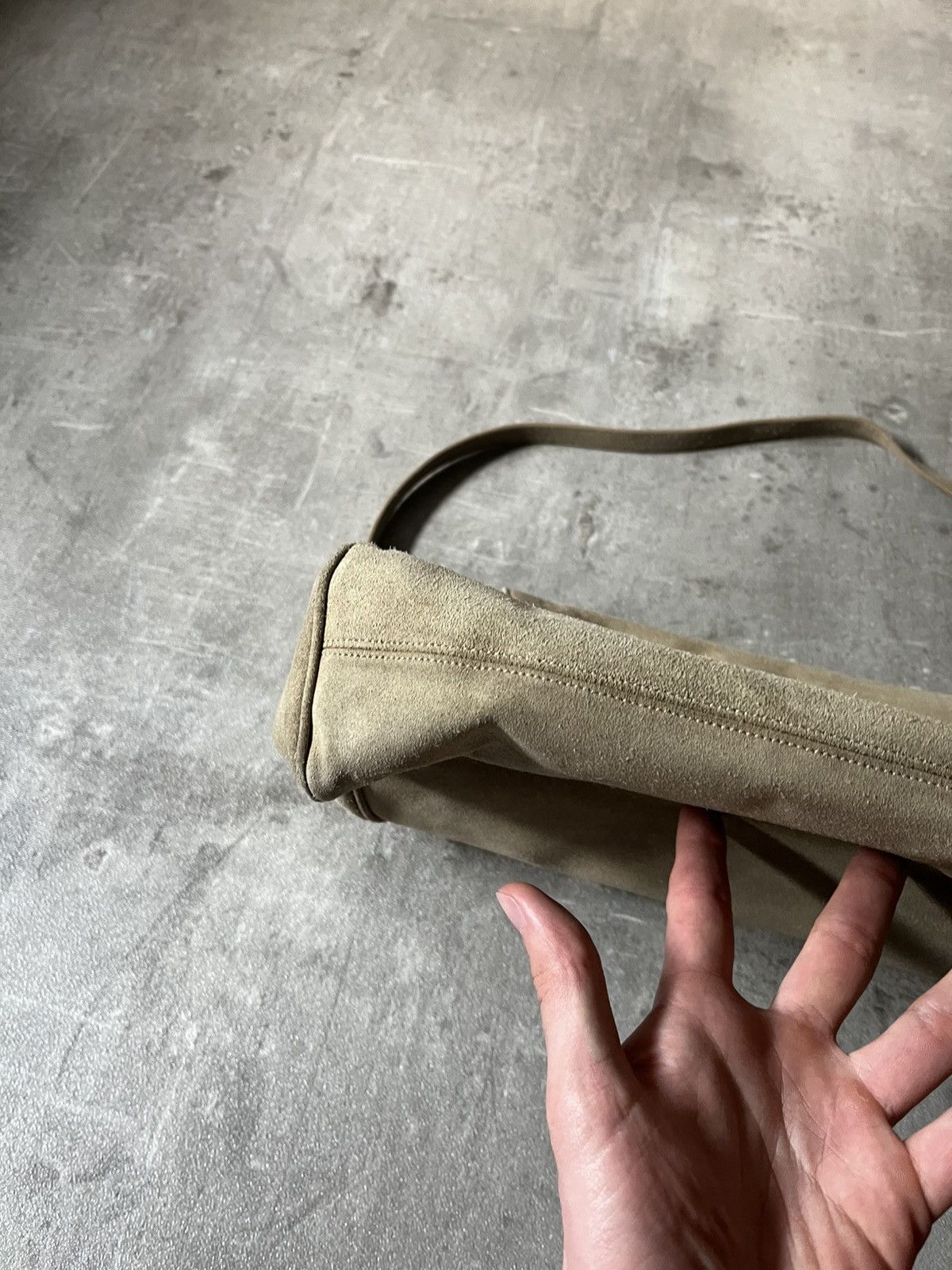 Jil Sander Vintage Jil Sander suede shoulder bag khaki green Size ONE SIZE - 6 Thumbnail
