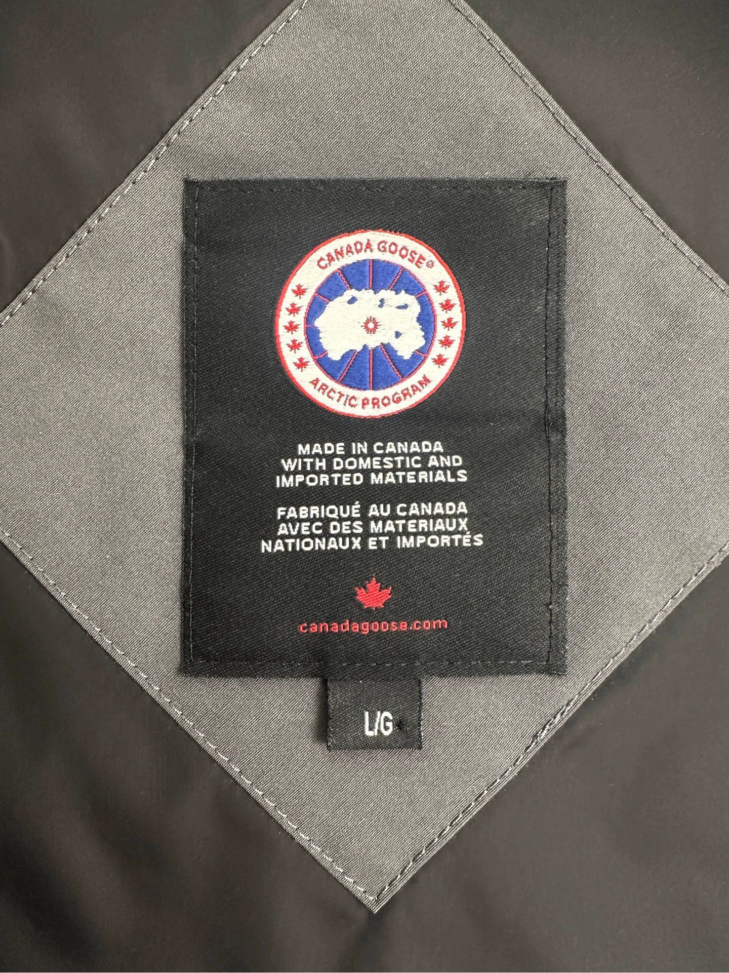 Canada Goose Canada Goose Woolford Logo Flight Down Jkt Men's Charcoal L Size US L / EU 52-54 / 3 - 8 Thumbnail