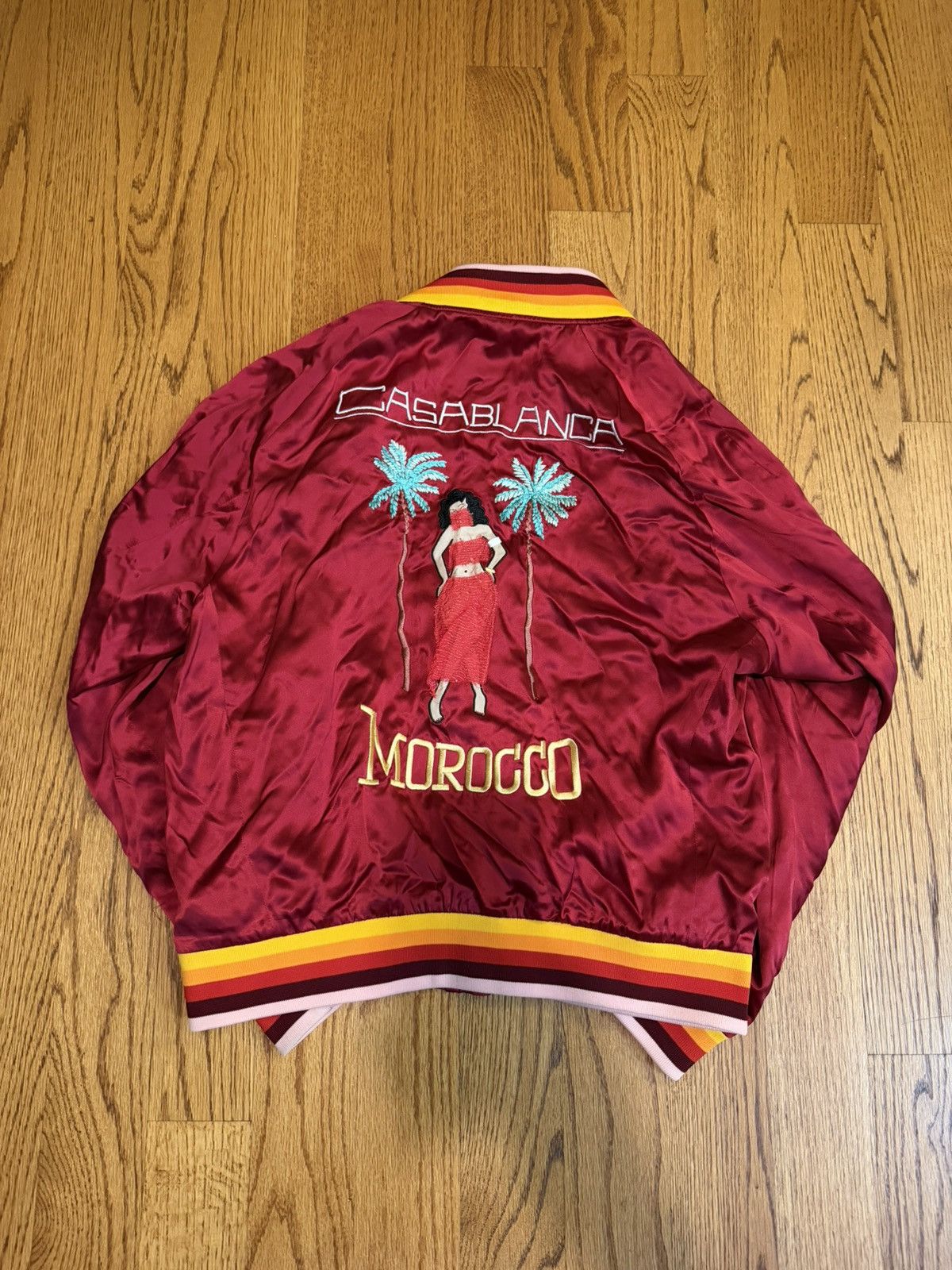 Casablanca ****RARE CASABLANCA SATIN BOMBER Size US XL / EU 56 / 4 - 1 Thumbnail