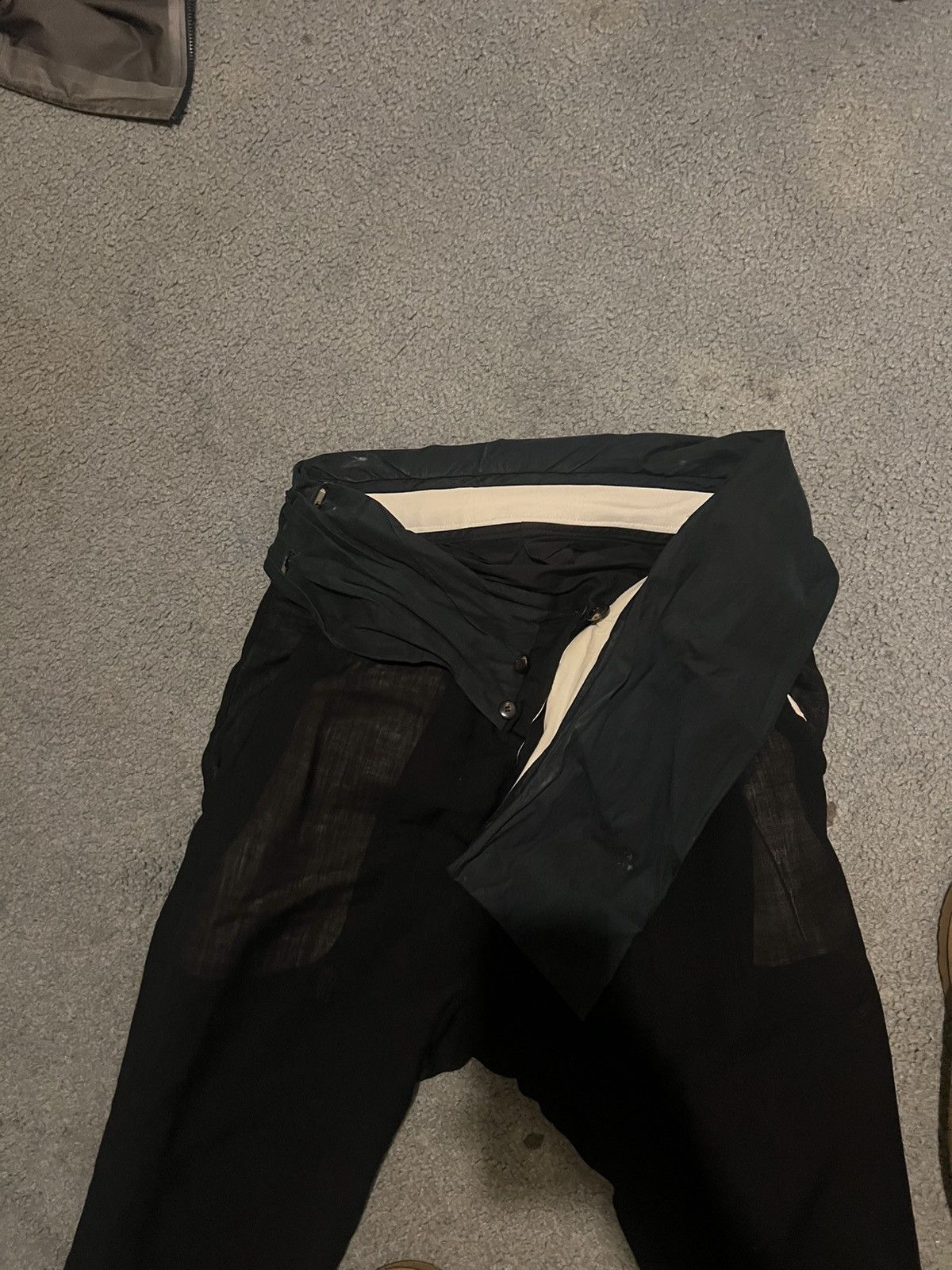 Rick Owens FW10 Linen Trousers Size US 30 / EU 46 - 2 Thumbnail