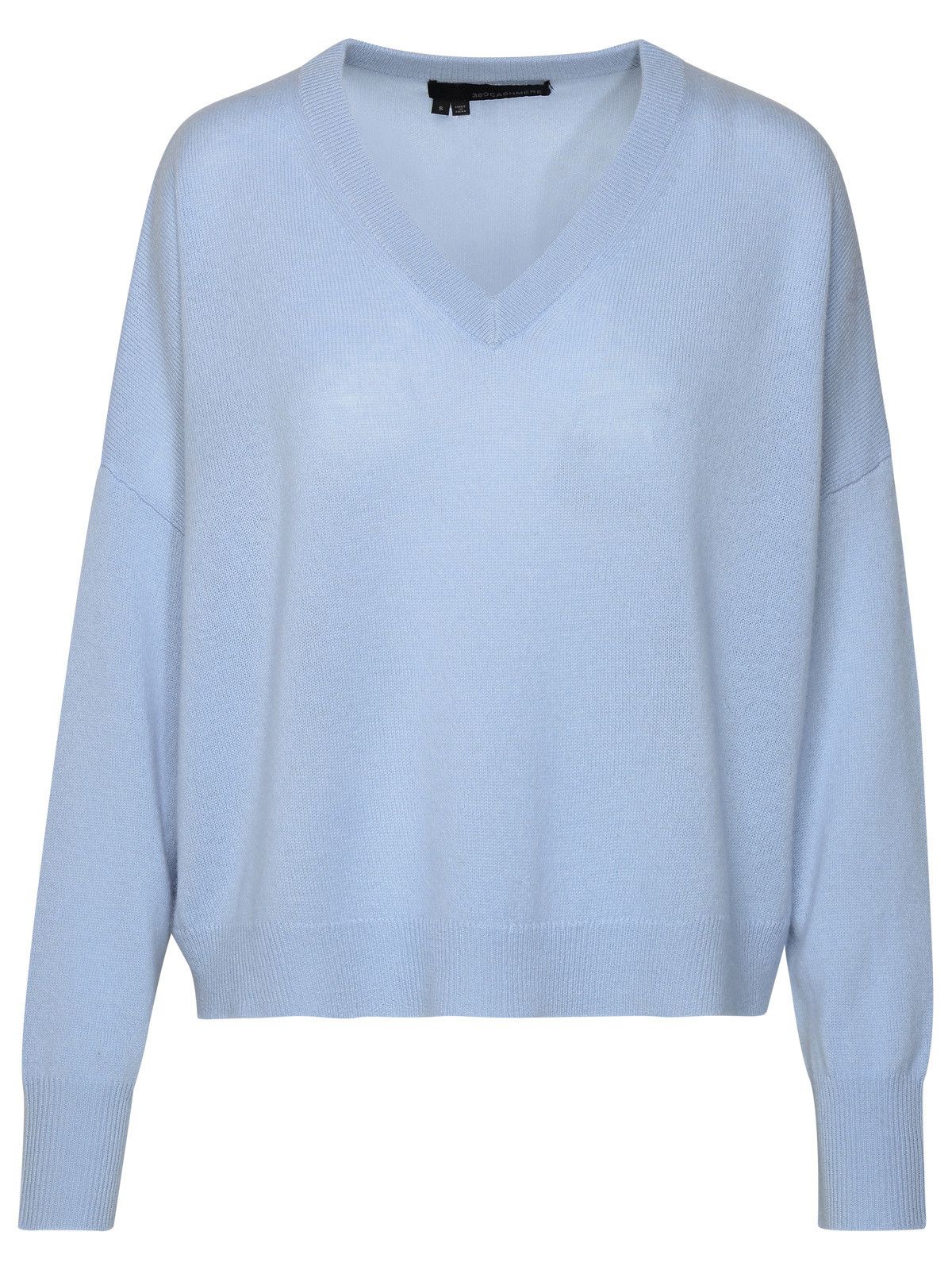 image of 360 Cashmere 'camille' Light Blue Cashmere Sweater, Women's (Size XS)