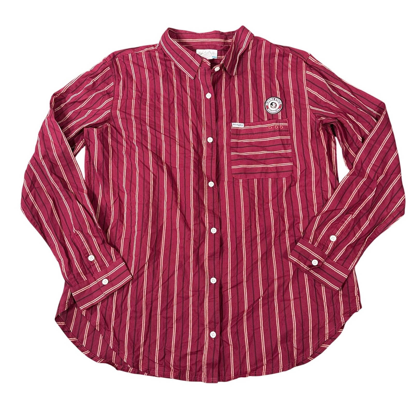 Columbia Columbia Vertical Stripe Button Down Long Sleeve Shirt Size L / US 10 / IT 46 - 1 Thumbnail