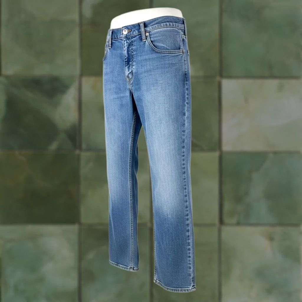 Levi's Levi's 511 Jeans Mens 32x30 Blue Light Wash Slim Tapered Stretch Denim Zip Fly Size US 32 / EU 48 - 1 Thumbnail