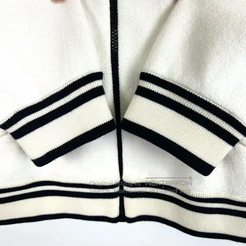 Louis Vuitton Louis Vuitton Off-white three-quarter sleeve zippered stri Size US M / EU 48-50 / 2 - 5 Thumbnail