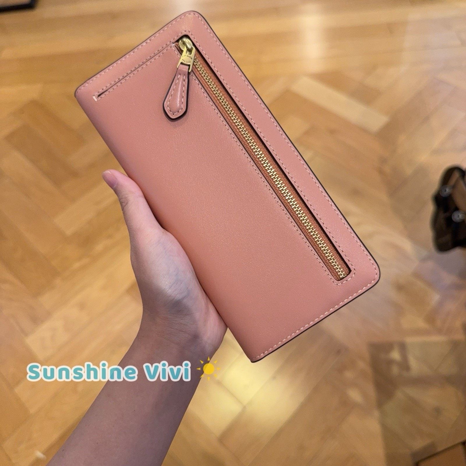 Coach NWT Coach Essential Slim Leather Wallet CZ096 Peach color Size ONE SIZE - 2 Thumbnail