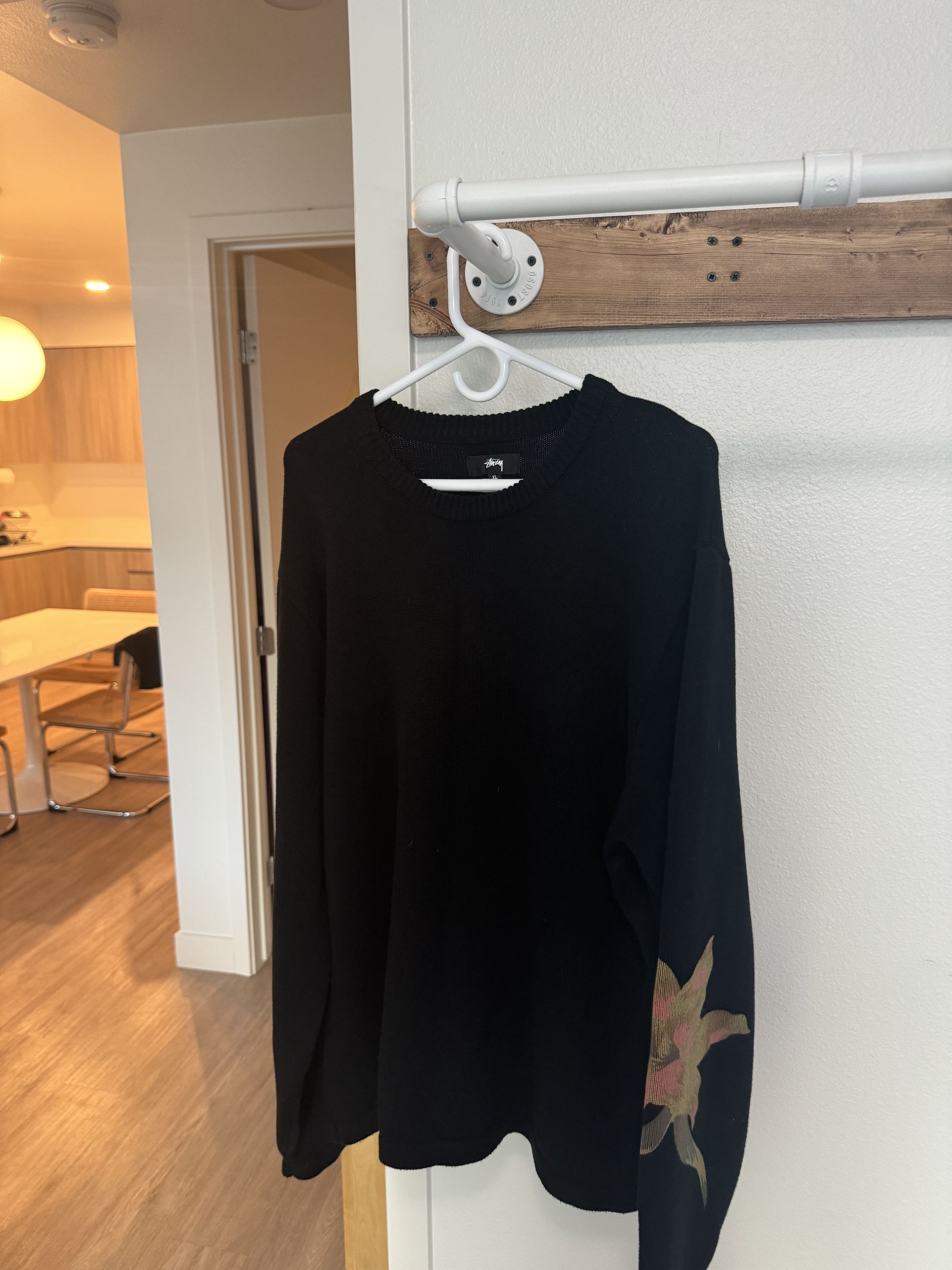 Stussy Stussy Orchid Sweater 'Black' | Rare Size US XL / EU 56 / 4 - 1 Thumbnail