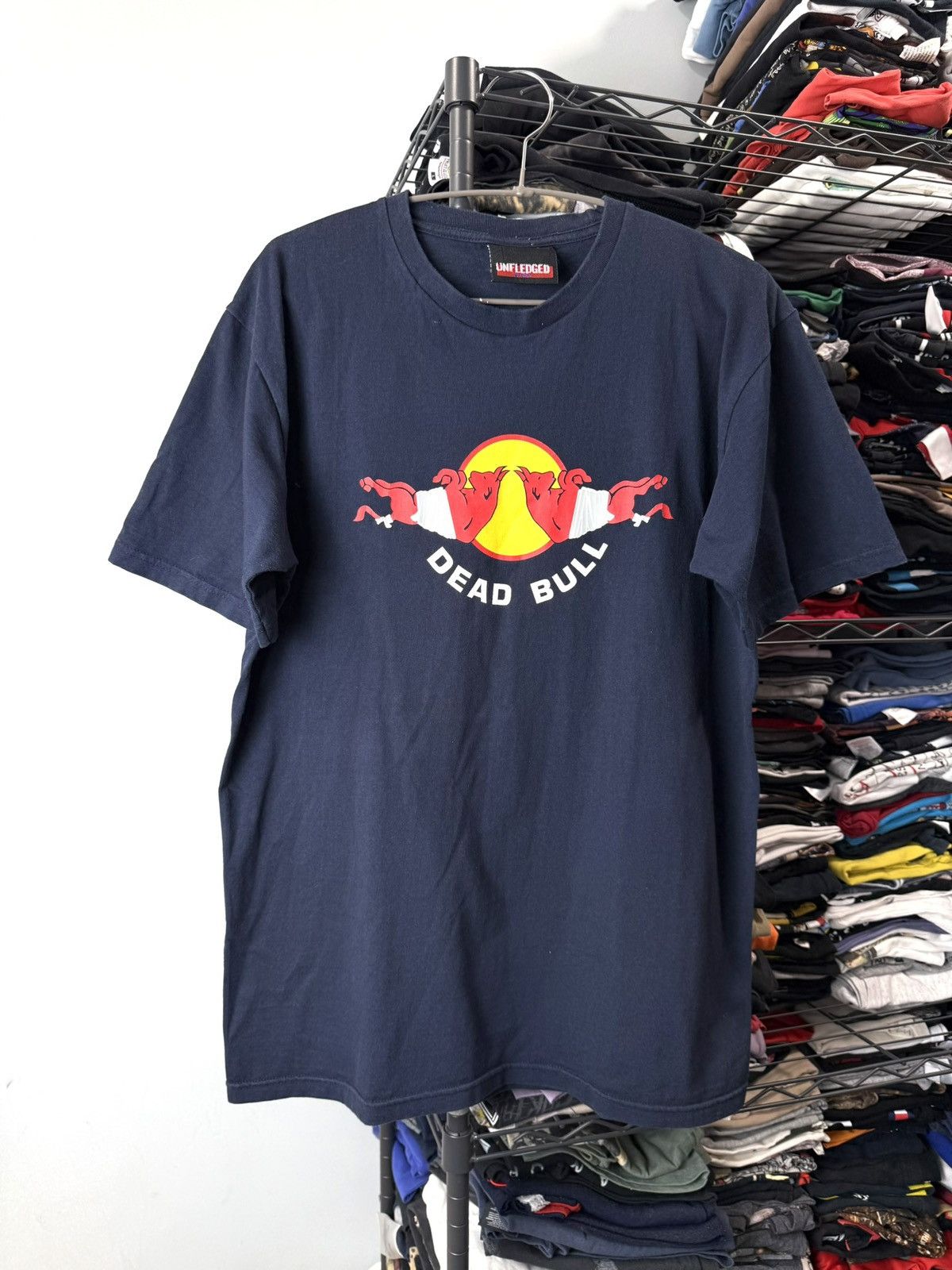 Vintage Vintage Red Bull Dead Bull Humor Racing T Shirt Monster Size US L / EU 52-54 / 3 - 1 Thumbnail