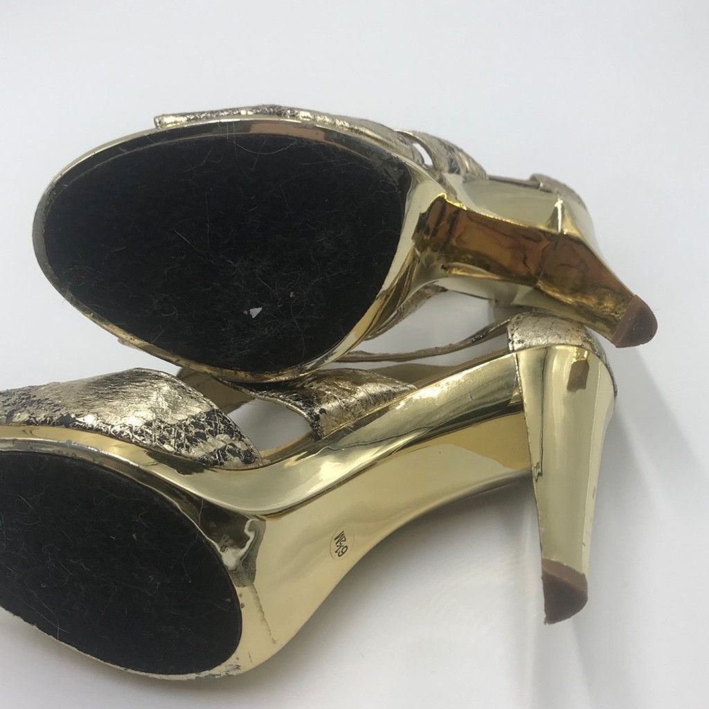Michael Kors MICHAEL KORS | Berkeley T Strap Snakeskin Heels Size US 6.5 / IT 36.5 - 9 Thumbnail