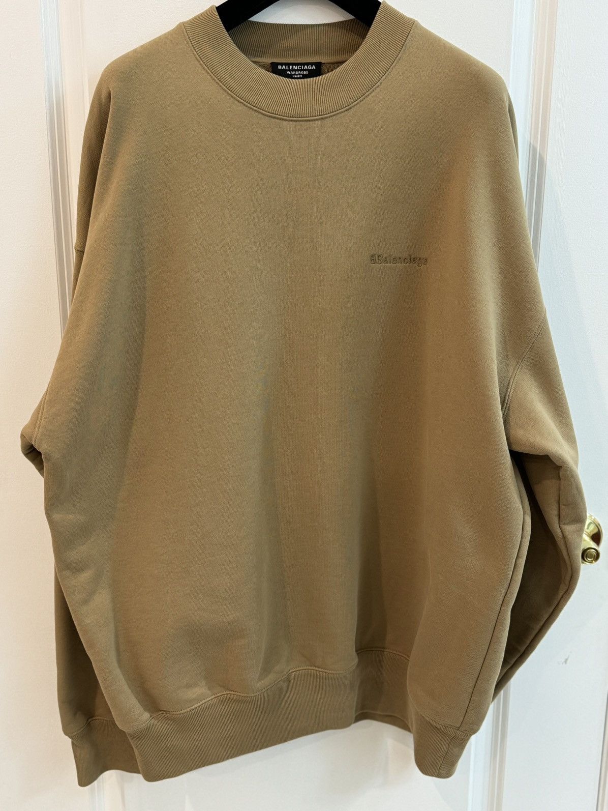 Balenciaga BB Corp Crewneck Sweatshirt Oat Size US S / EU 44-46 / 1 - 1 Thumbnail