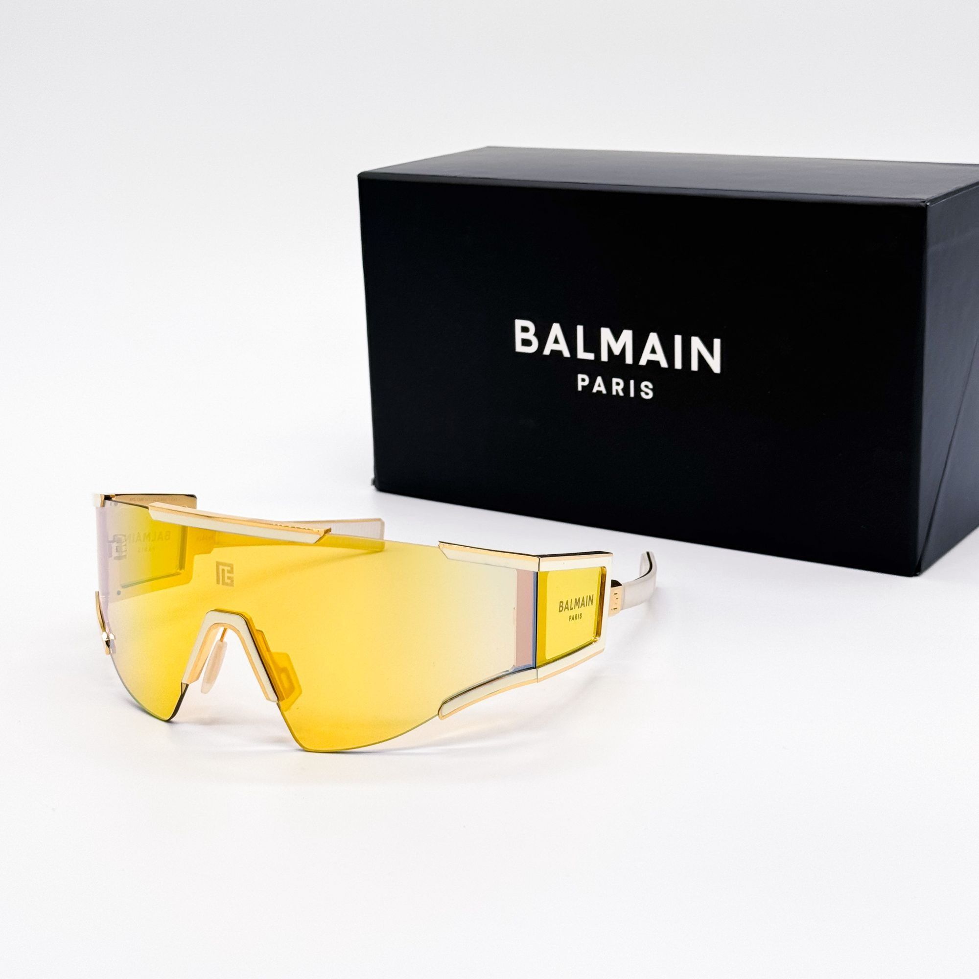 Balmain NEW BALMAIN SUNGLASSES BPS-138B GOLD UNISEX EYEWEAR BALMAIN Size ONE SIZE - 3 Thumbnail