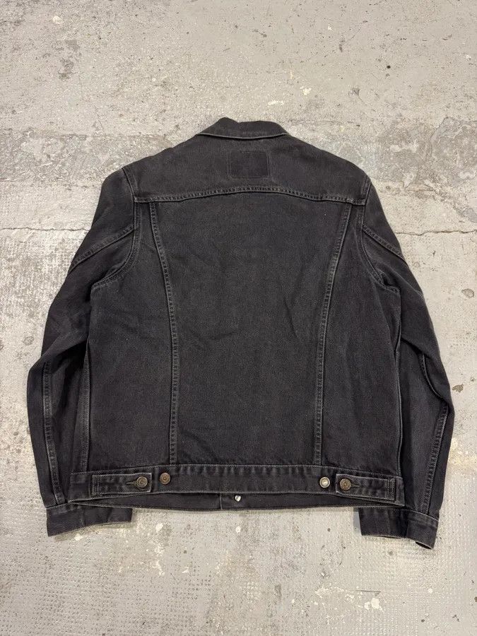 Designer × Levi's × Vintage Levi’s Dark Grey Brut Buttoned Denim Trucker Jacket Size US L / EU 52-54 / 3 - 4 Thumbnail