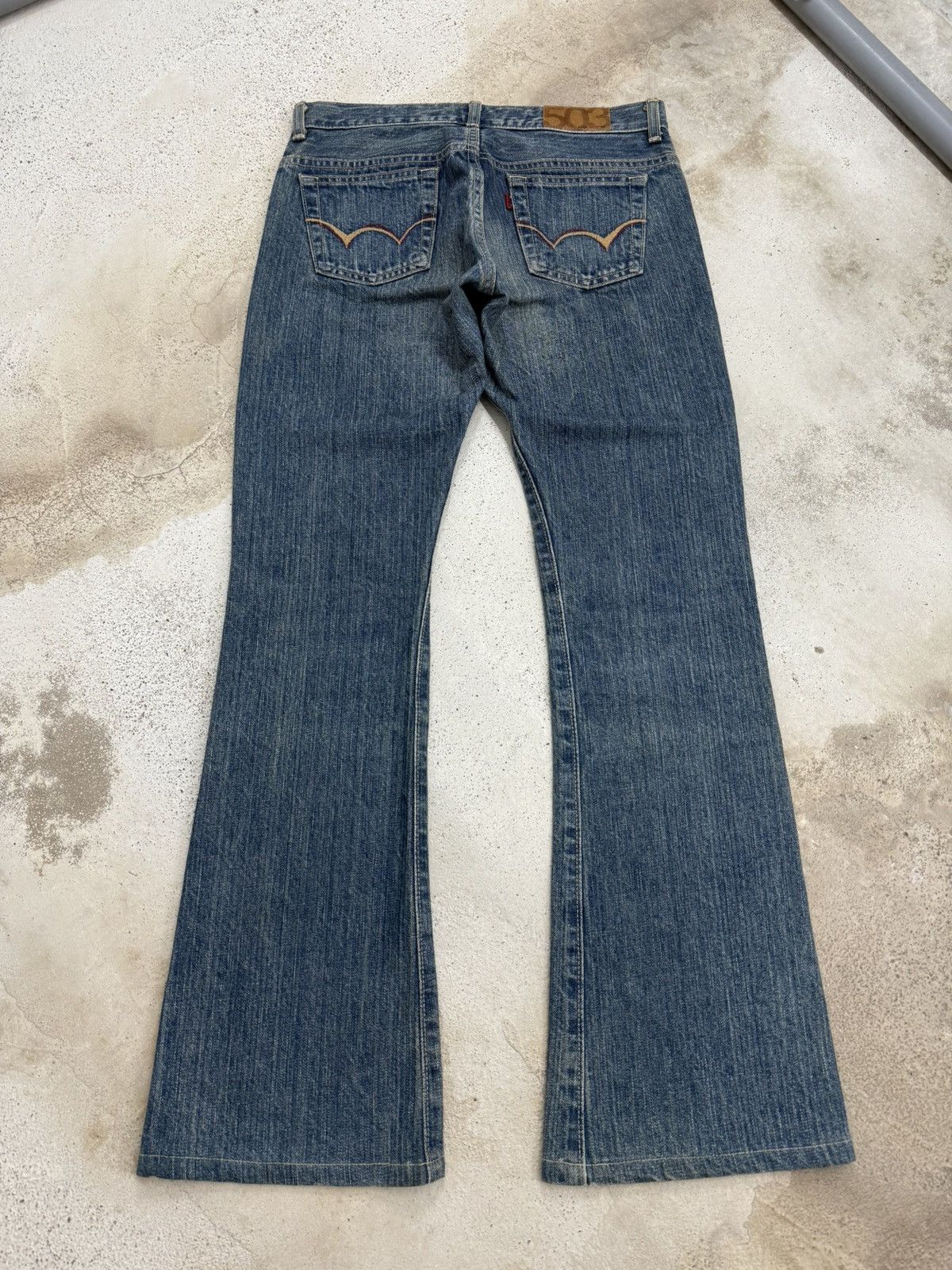 Edwin Miss Edwin 503 Flare Stonewashed Unisex Denim Pants Size 27" / US 4 / IT 40 - 2 Thumbnail