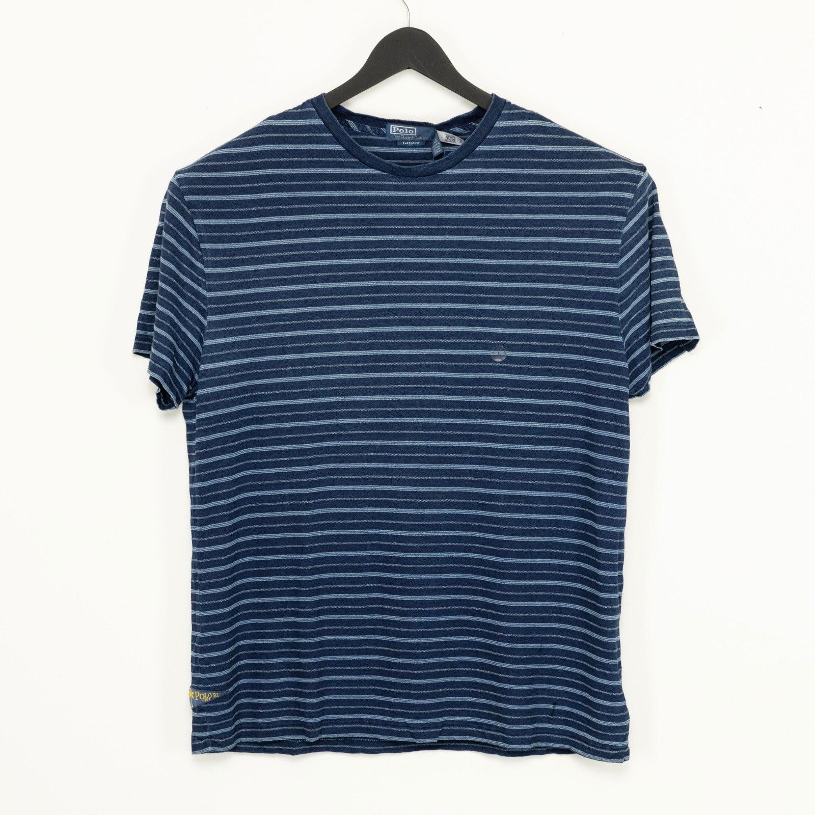 Polo Ralph Lauren Polo Ralph Lauren Classic Fit Striped Cotton Linen Tee Navy Size US XXL / EU 58 / 5 - 1 Thumbnail