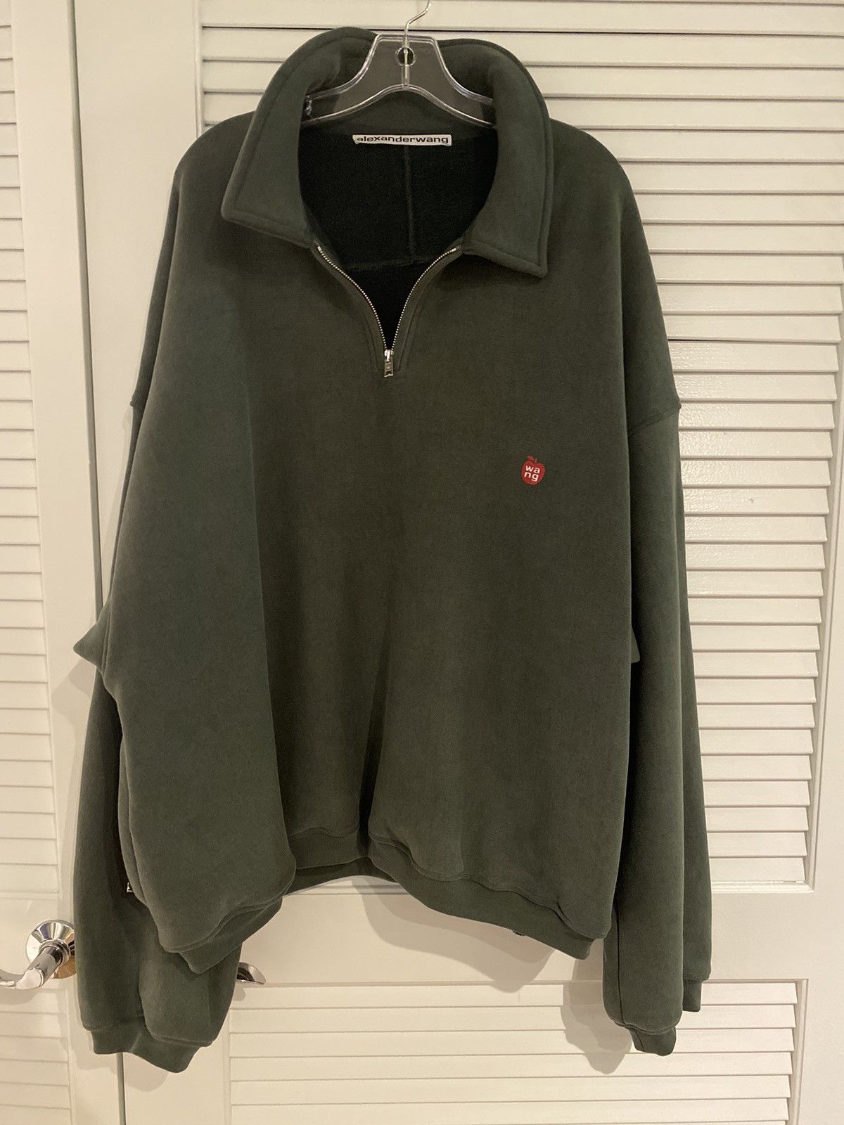 Alexander Wang ALEXANDER WANG Green Oversized Sweater Size US XL / EU 56 / 4 - 2 Thumbnail