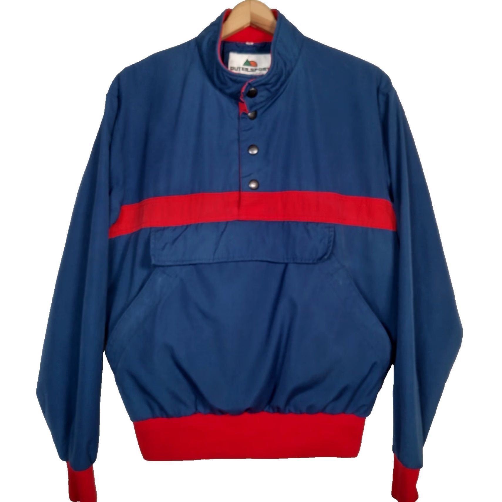 Vintage VINTAGE OuterSport Jacket Men M Blue Twill Pullover Snap Short Sleeve Casual Retro Size US M / EU 48-50 / 2 - 2 Thumbnail