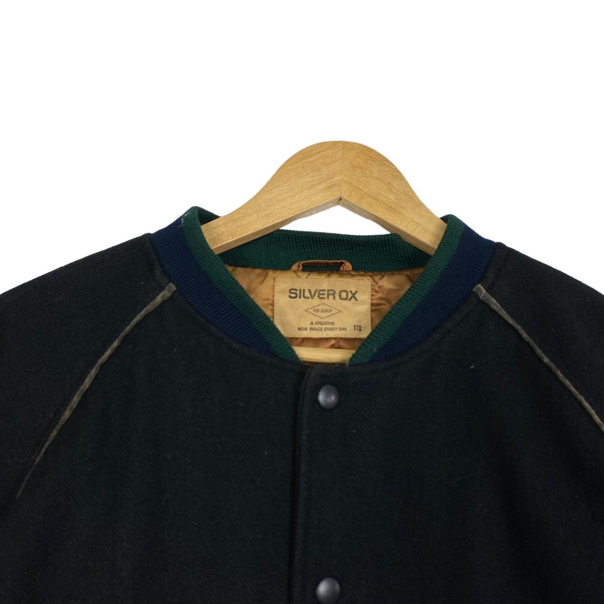 Japanese Brand 💥VINTAGE JUNIOR-BOY COMPANY VARSITY JACKET Size US M / EU 48-50 / 2 - 6 Thumbnail