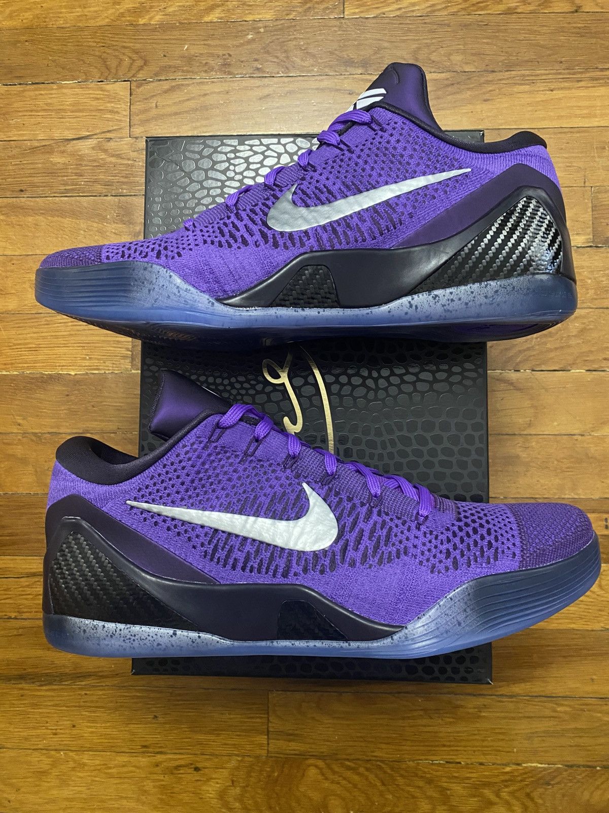 Nike Size 15 - Kobe IX Elite Low Protro Hyper Grape Purple Men’s Size US 15 / EU 48 - 2 Thumbnail
