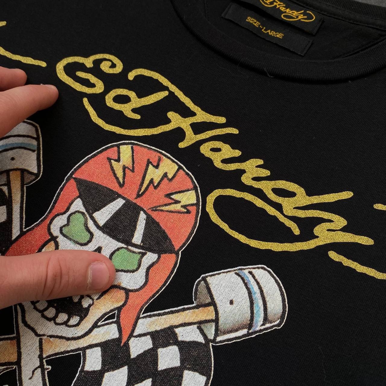 Ed Hardy Big logo Ed hardy skulls tee shirts Size US L / EU 52-54 / 3 - 3 Thumbnail