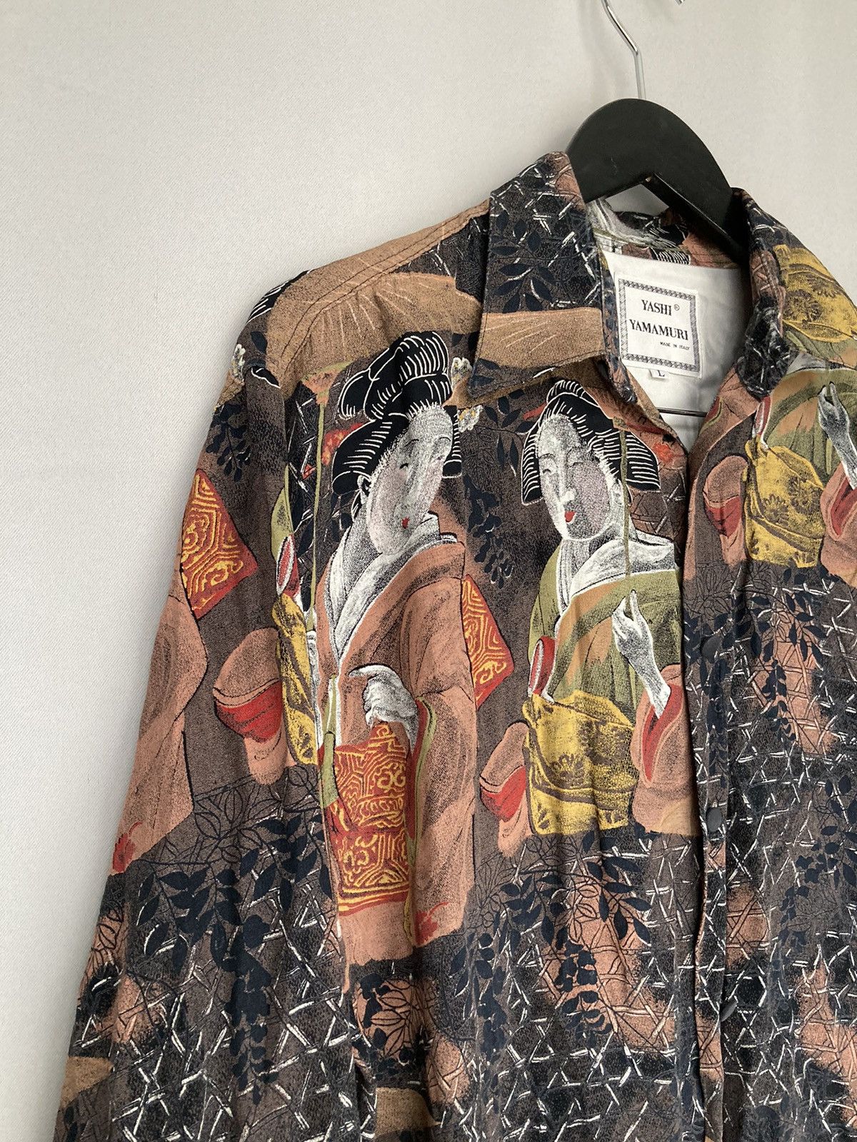 Designer × Japanese Brand × Yashi Yamamuri Vintage Yashi Yamamuri Japanese Designer Shirt Samurai Size US L / EU 52-54 / 3 - 3 Thumbnail