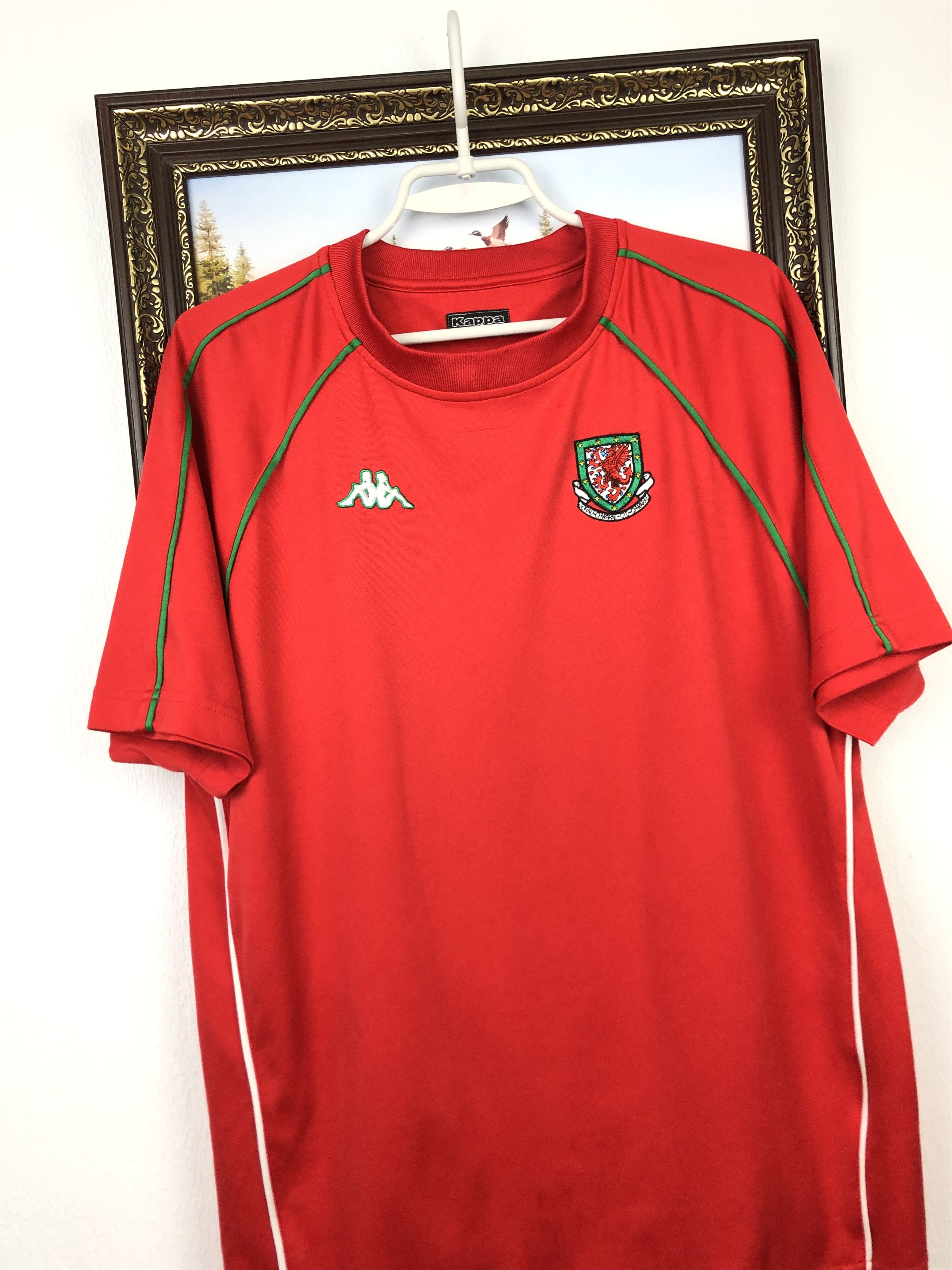 Kappa Wales football shirt 2004 Soccer Kappa Jersey Mens Trikot Size US L / EU 52-54 / 3 - 2 Thumbnail