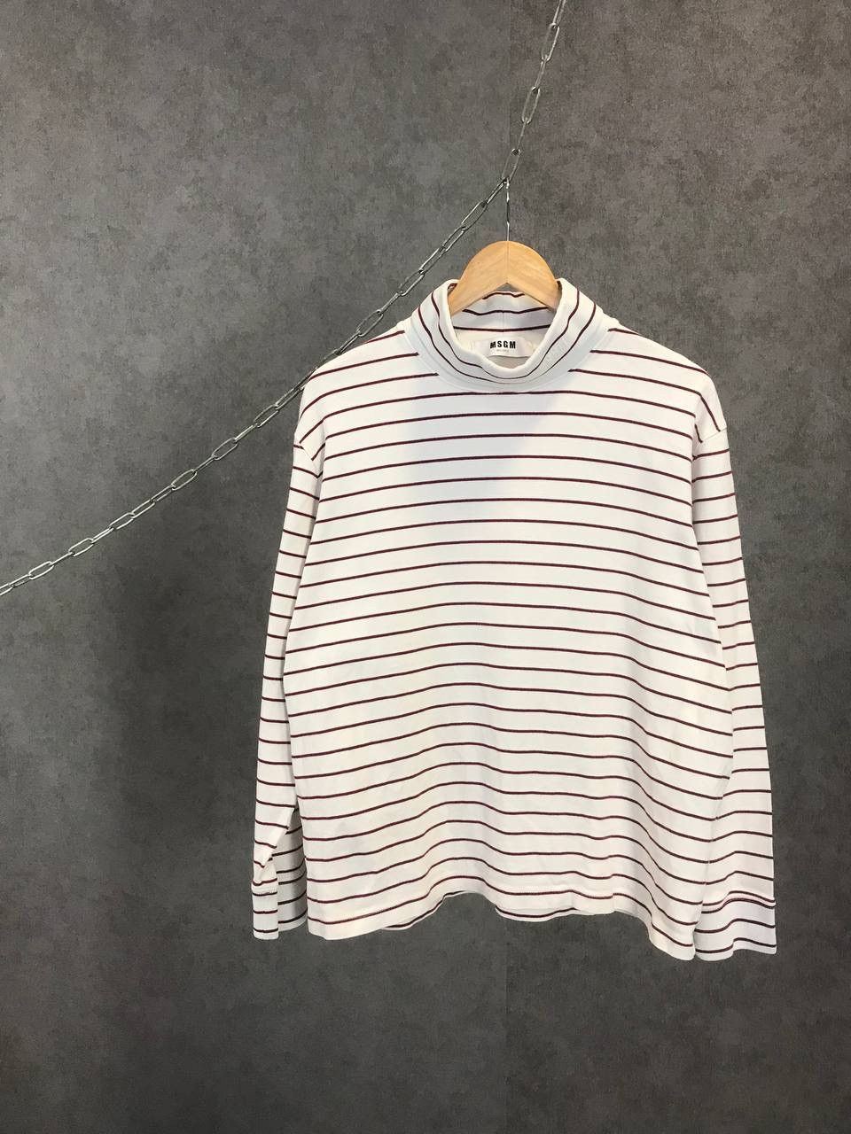 MSGM MSGM Italian designer luxury striped logo golf sweatshirt Size US M / EU 48-50 / 2 - 1 Thumbnail