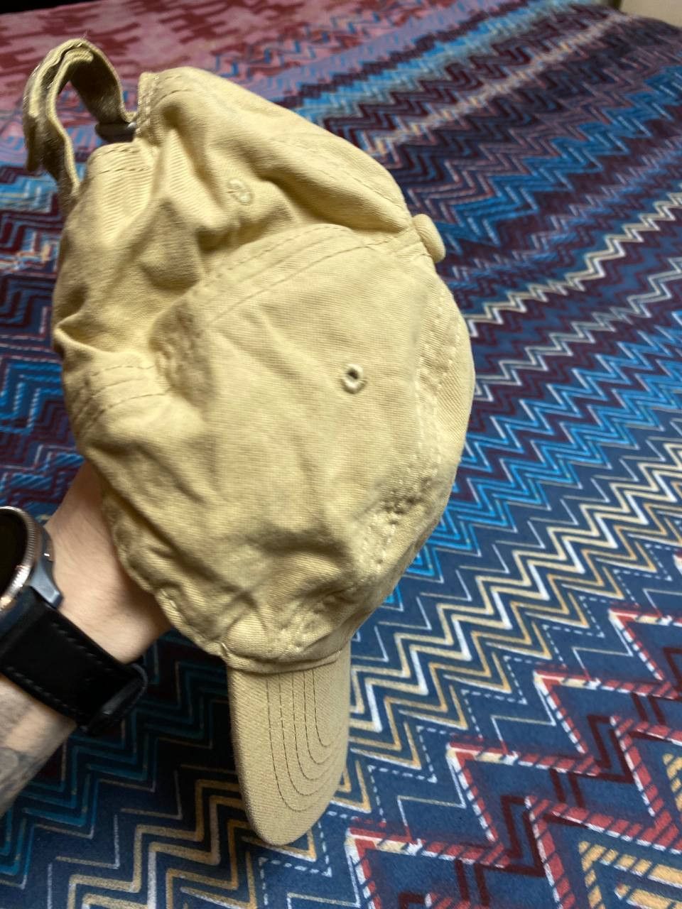 Carhartt Hats beige Vintage Carhartt Cap logo Y2K streetwear Size ONE SIZE - 5 Thumbnail