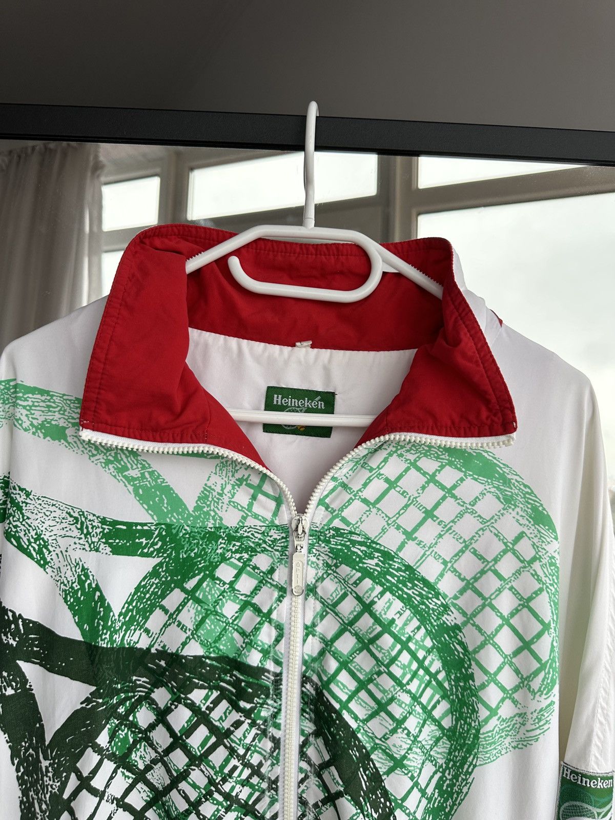 Heineken Vintage Heineken Tennis Windbreaker Limited Jacket 1990s Size US L / EU 52-54 / 3 - 6 Thumbnail